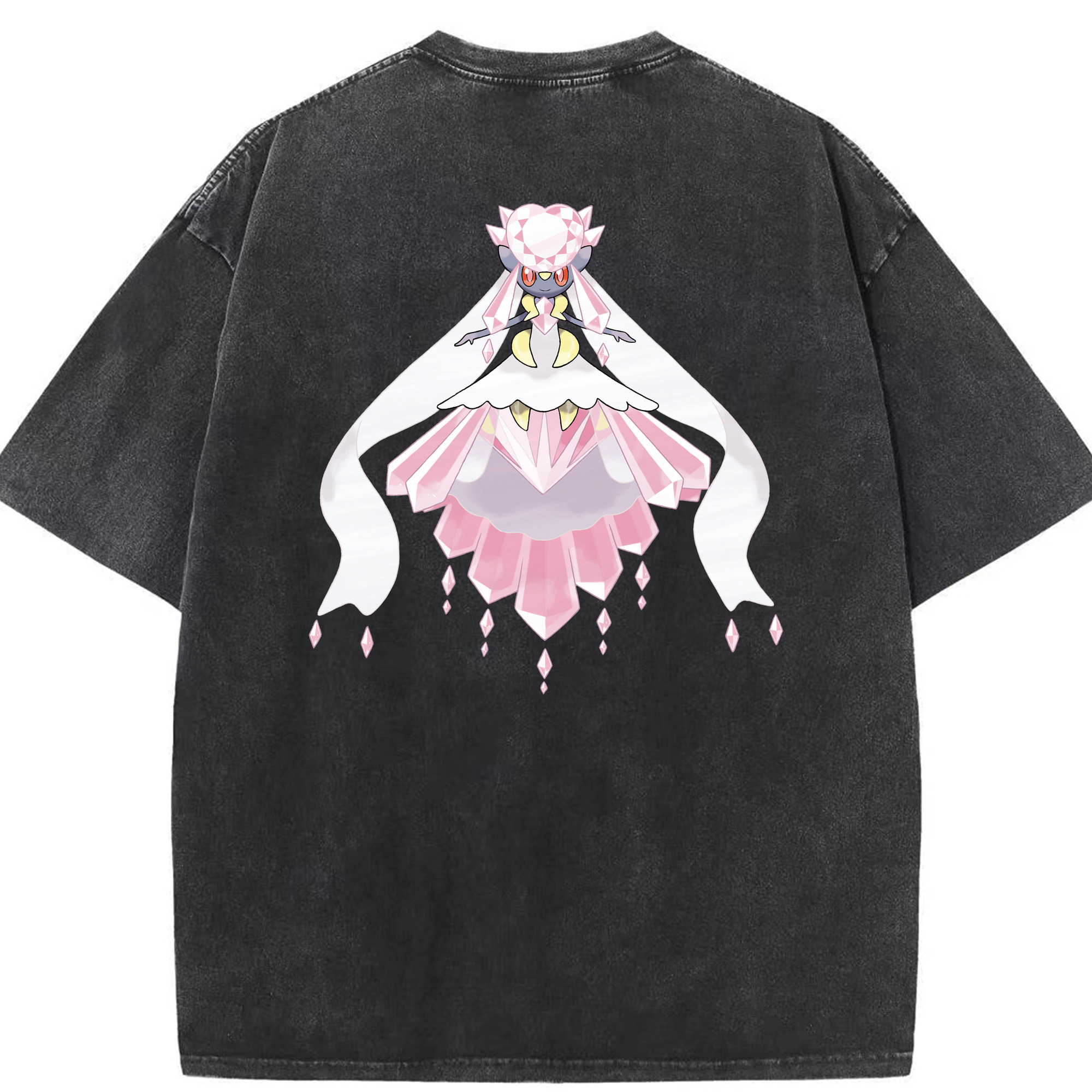 （画像用） ポケットモンスター Pokémon 綿100% ヴィンテージ風 半袖Tシャツ（背面プリント）