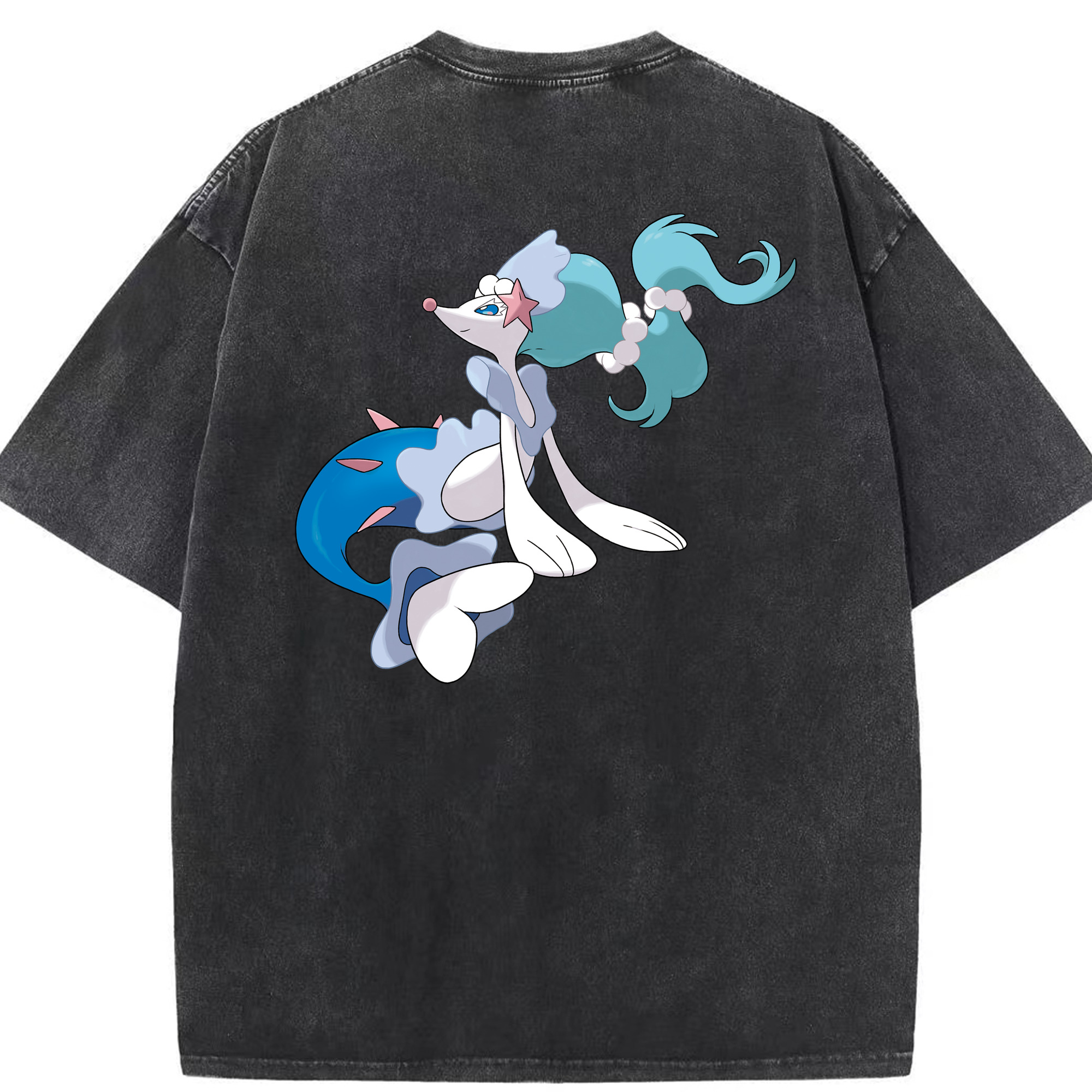 （画像用） ポケットモンスター Pokémon 綿100% ヴィンテージ風 半袖Tシャツ（背面プリント）