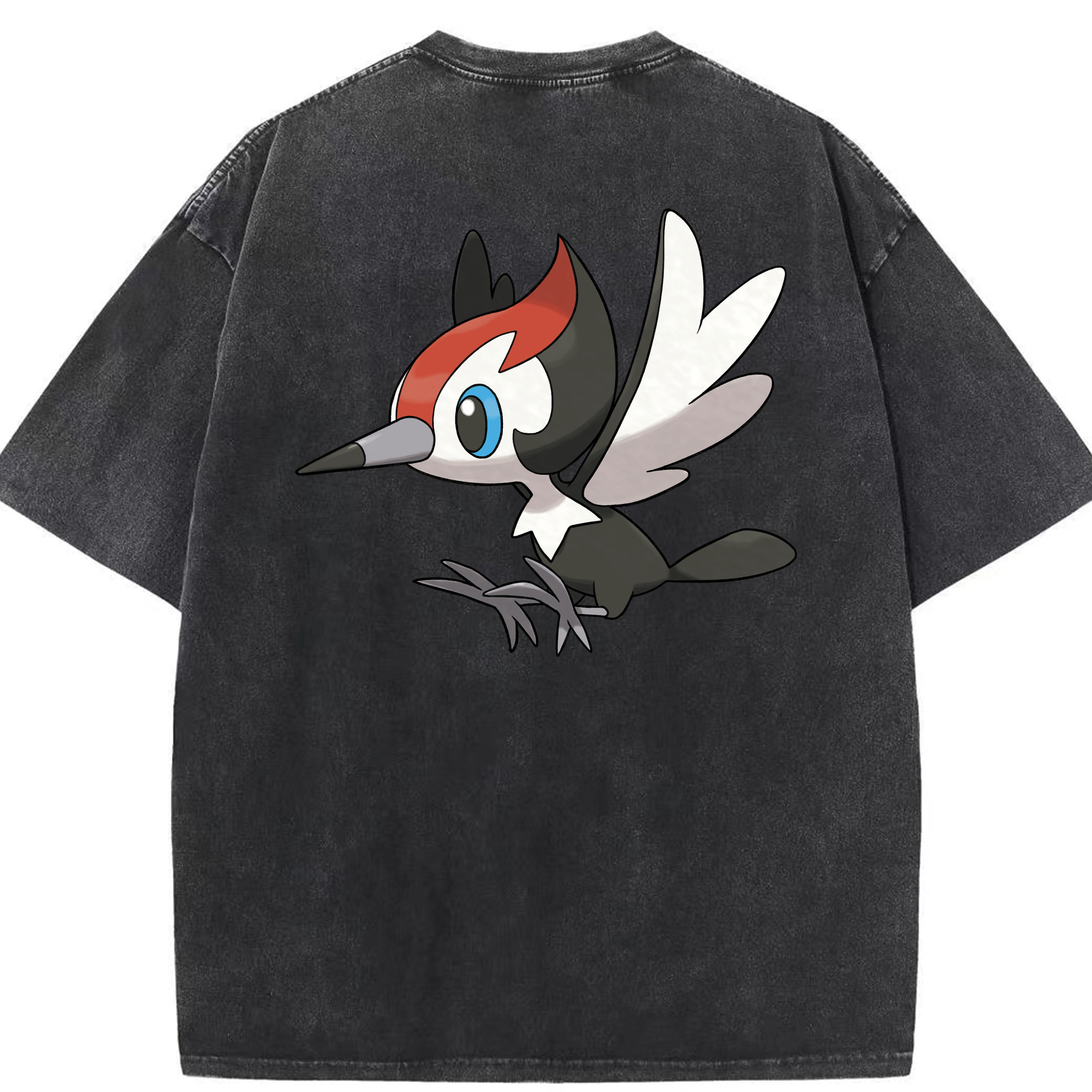 （画像用） ポケットモンスター Pokémon 綿100% ヴィンテージ風 半袖Tシャツ（背面プリント）