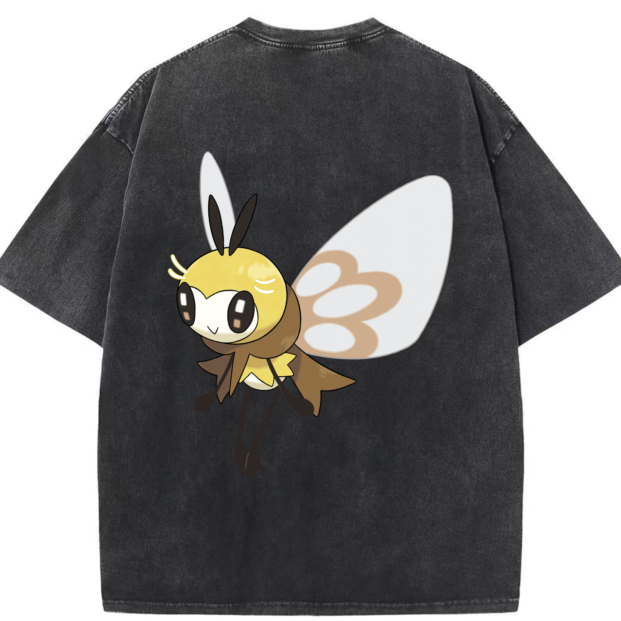 （画像用） ポケットモンスター Pokémon 綿100% ヴィンテージ風 半袖Tシャツ（背面プリント）