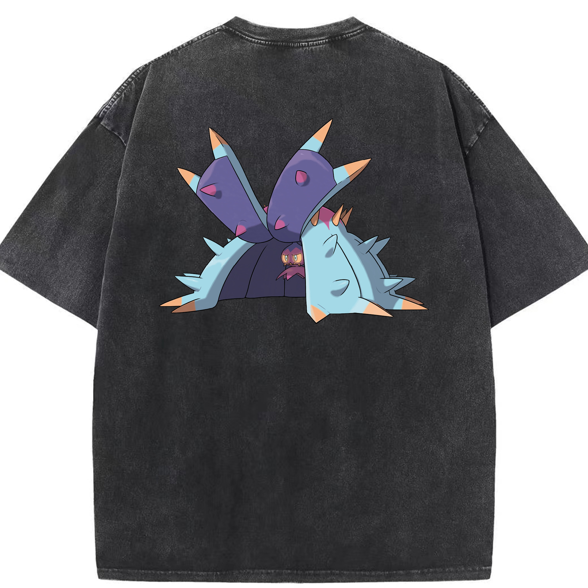 （画像用） ポケットモンスター Pokémon 綿100% ヴィンテージ風 半袖Tシャツ（背面プリント）