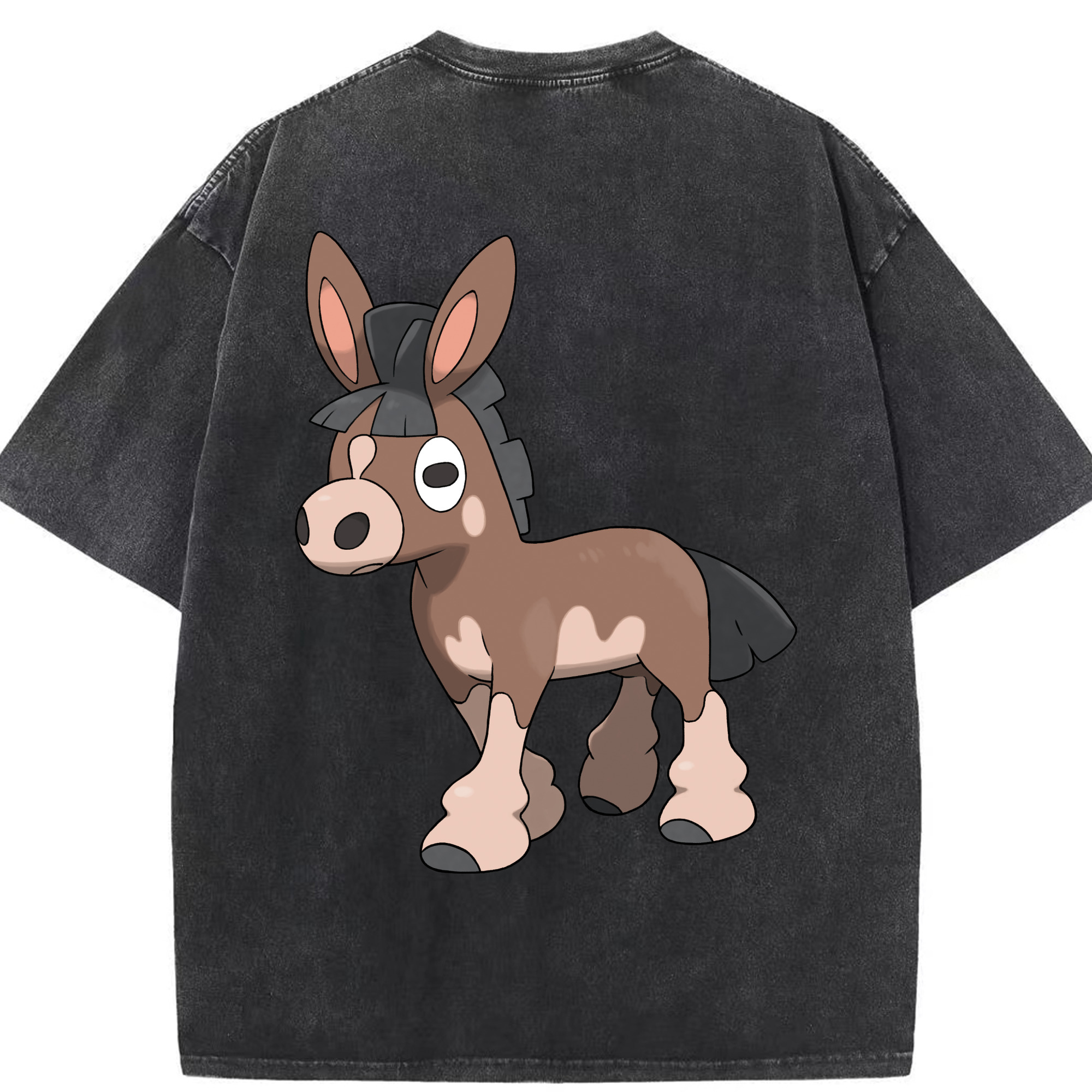 （画像用） ポケットモンスター Pokémon 綿100% ヴィンテージ風 半袖Tシャツ（背面プリント）