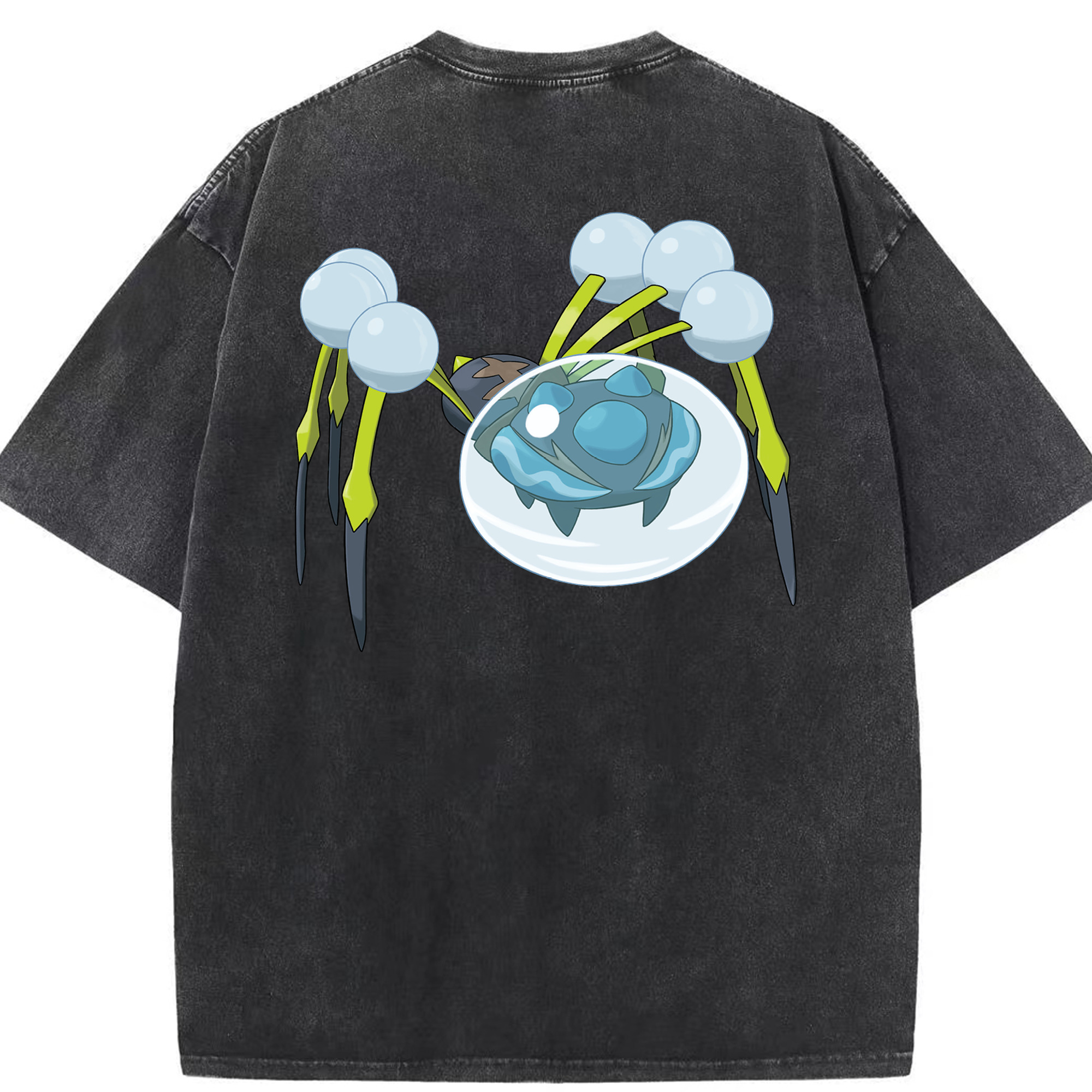 （画像用） ポケットモンスター Pokémon 綿100% ヴィンテージ風 半袖Tシャツ（背面プリント）