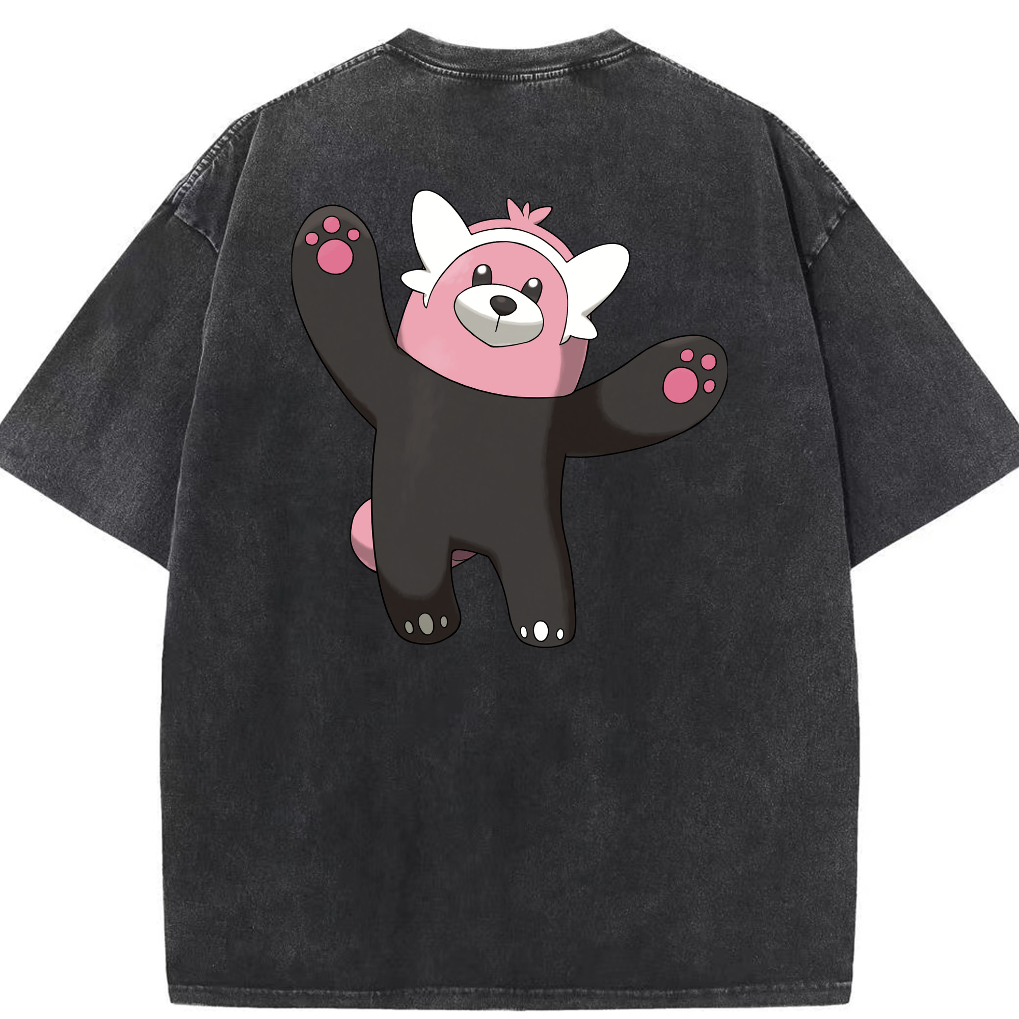 （画像用） ポケットモンスター Pokémon 綿100% ヴィンテージ風 半袖Tシャツ（背面プリント）