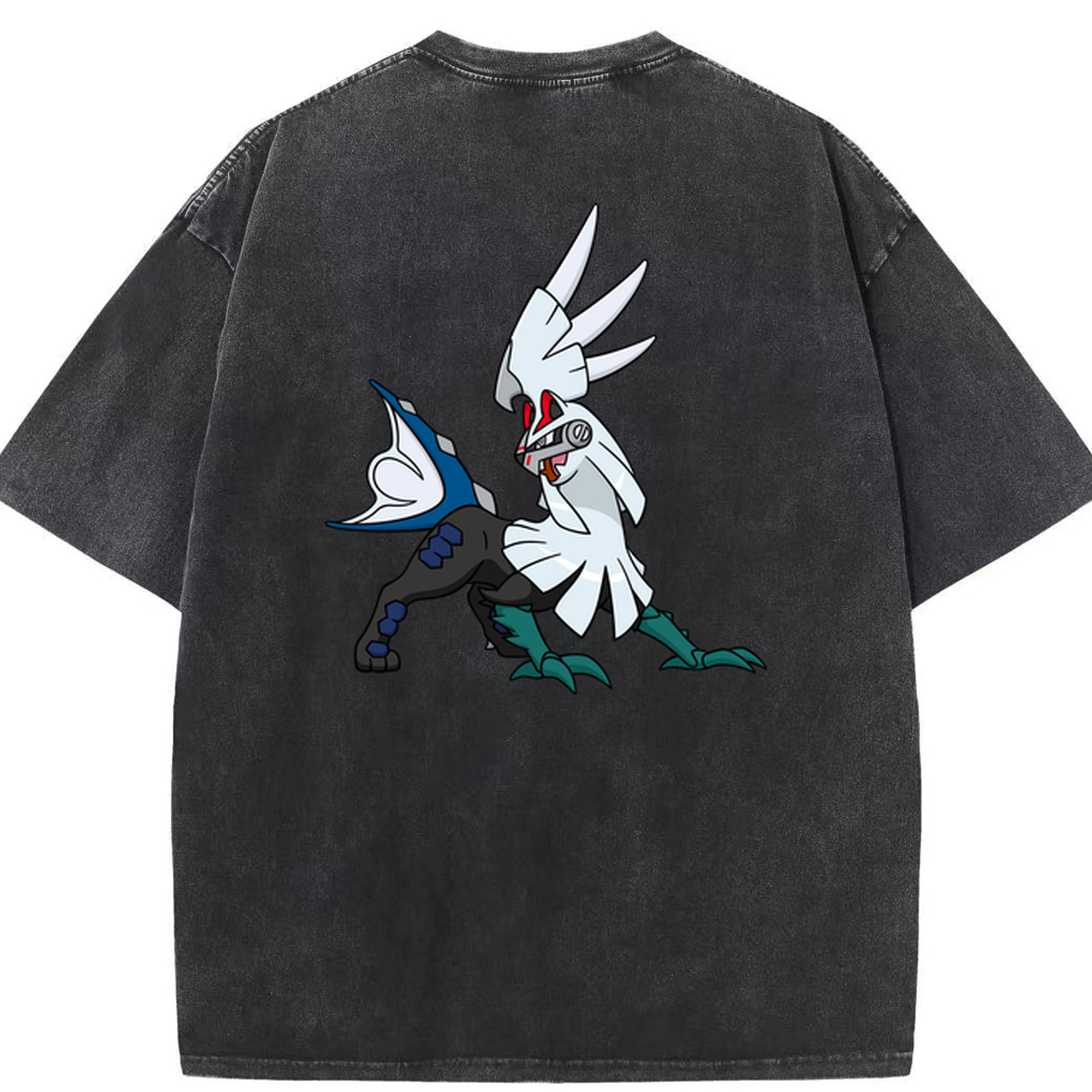 （画像用） ポケットモンスター Pokémon 綿100% ヴィンテージ風 半袖Tシャツ（背面プリント）