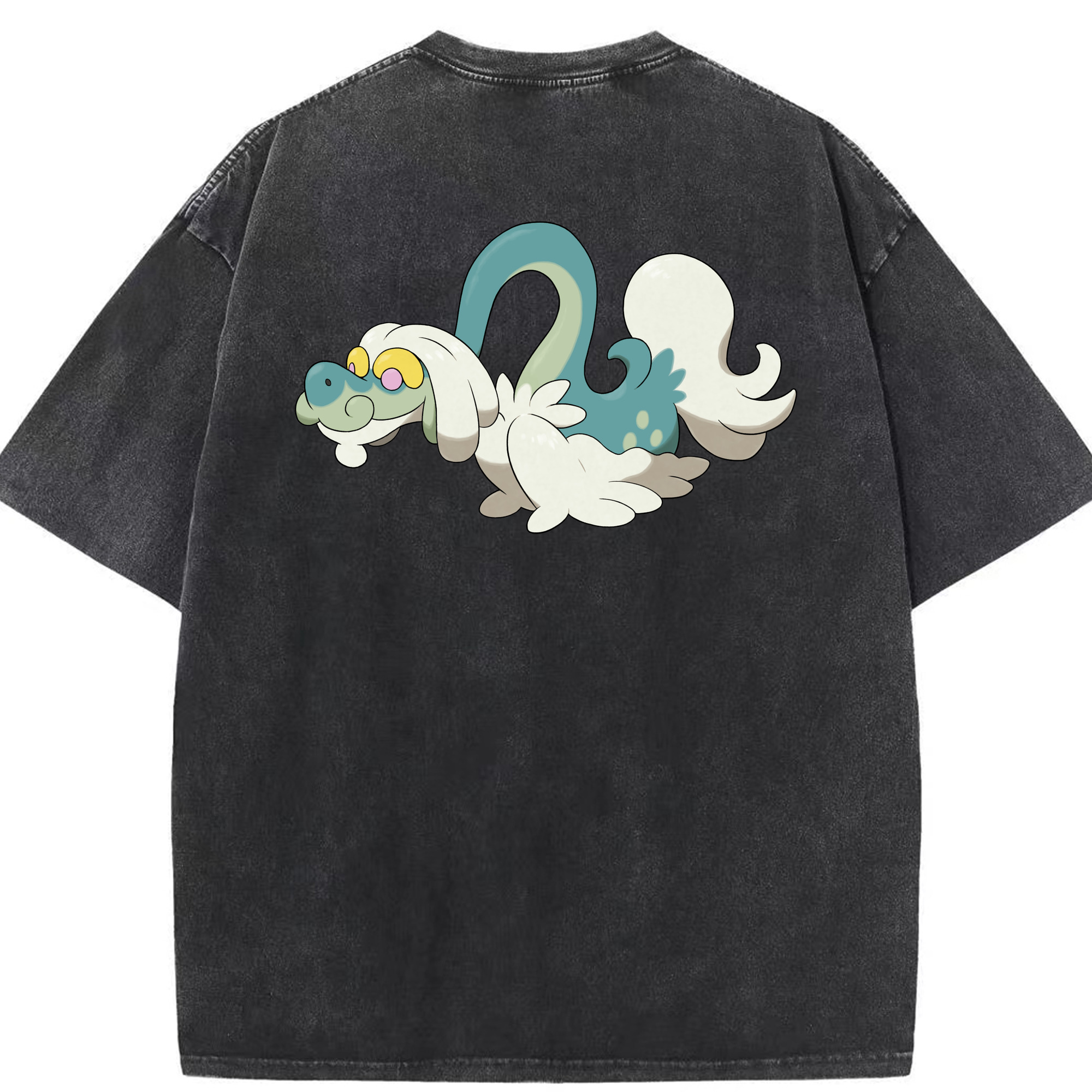 （画像用） ポケットモンスター Pokémon 綿100% ヴィンテージ風 半袖Tシャツ（背面プリント）