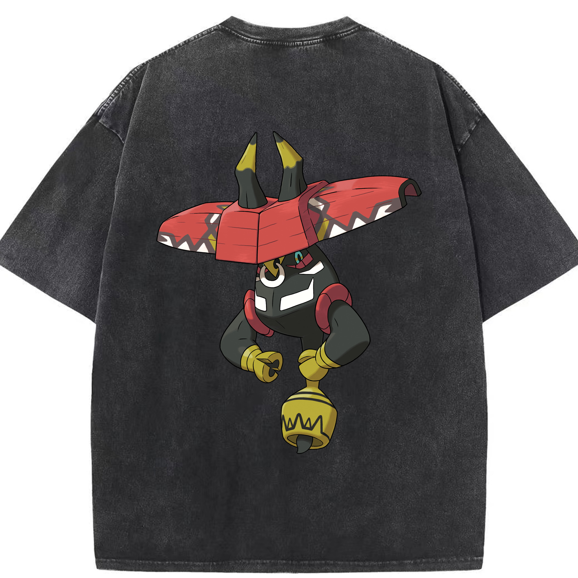 （画像用） ポケットモンスター Pokémon 綿100% ヴィンテージ風 半袖Tシャツ（背面プリント）