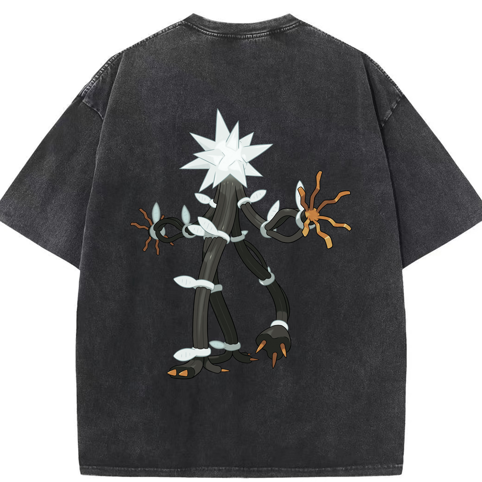 （画像用） ポケットモンスター Pokémon 綿100% ヴィンテージ風 半袖Tシャツ（背面プリント）