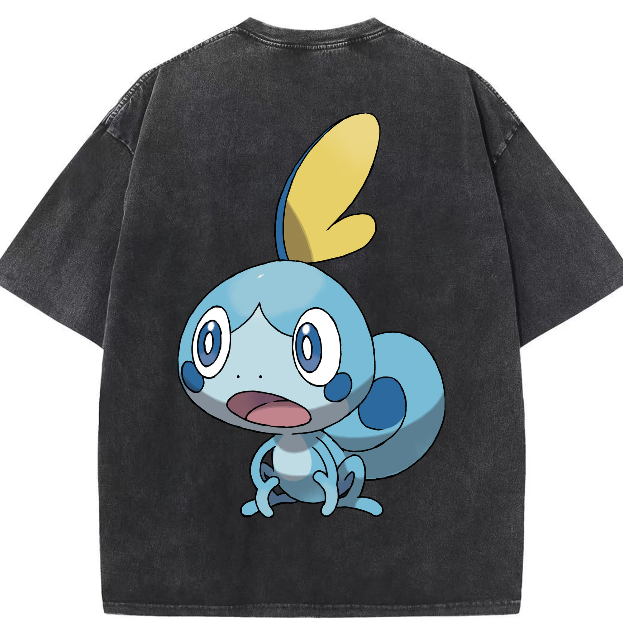 （画像用） ポケットモンスター Pokémon 綿100% ヴィンテージ風 半袖Tシャツ（背面プリント）