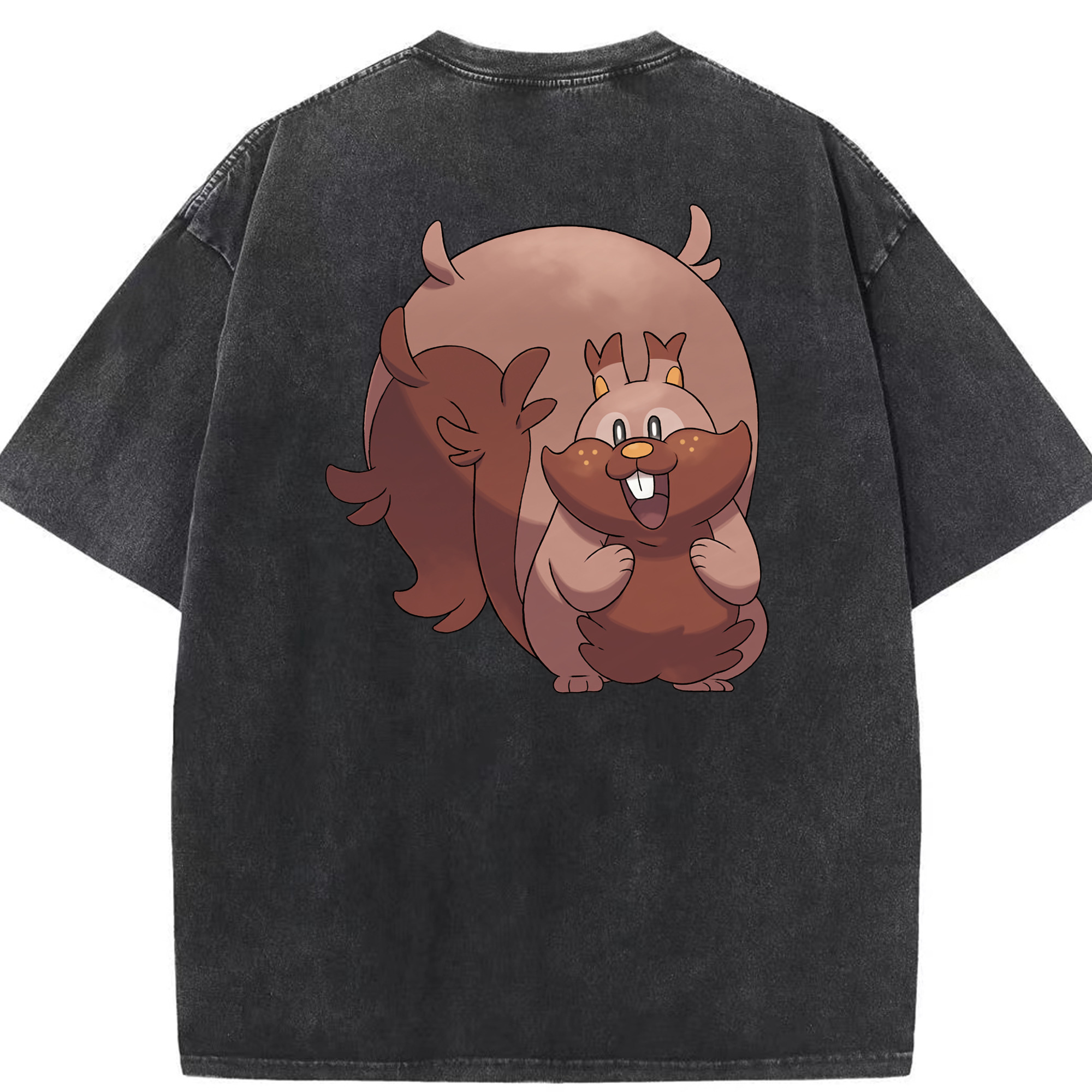 （画像用） ポケットモンスター Pokémon 綿100% ヴィンテージ風 半袖Tシャツ（背面プリント）