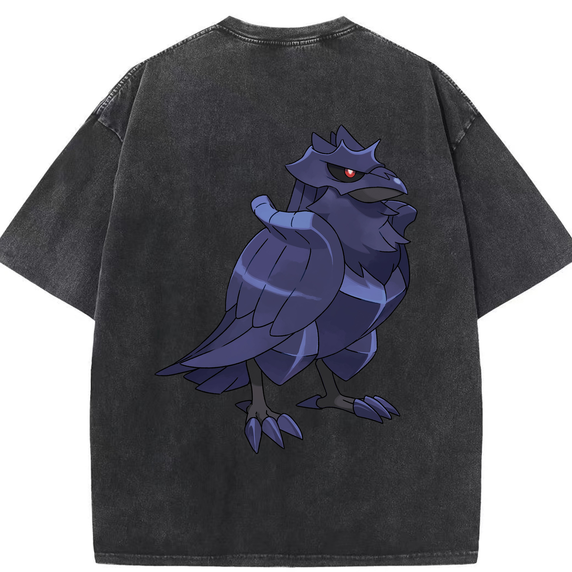 （画像用） ポケットモンスター Pokémon 綿100% ヴィンテージ風 半袖Tシャツ（背面プリント）