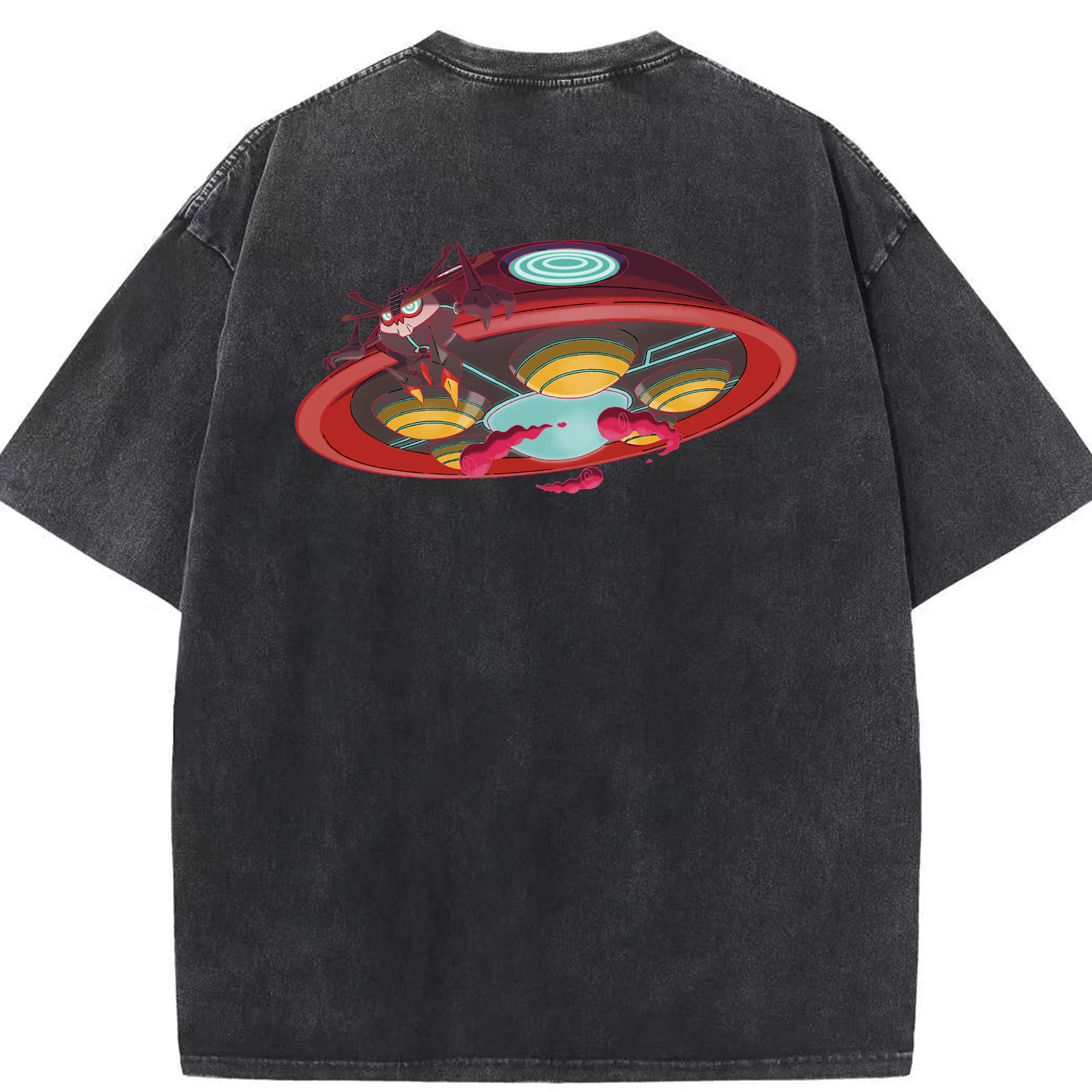（画像用） ポケットモンスター Pokémon 綿100% ヴィンテージ風 半袖Tシャツ（背面プリント）