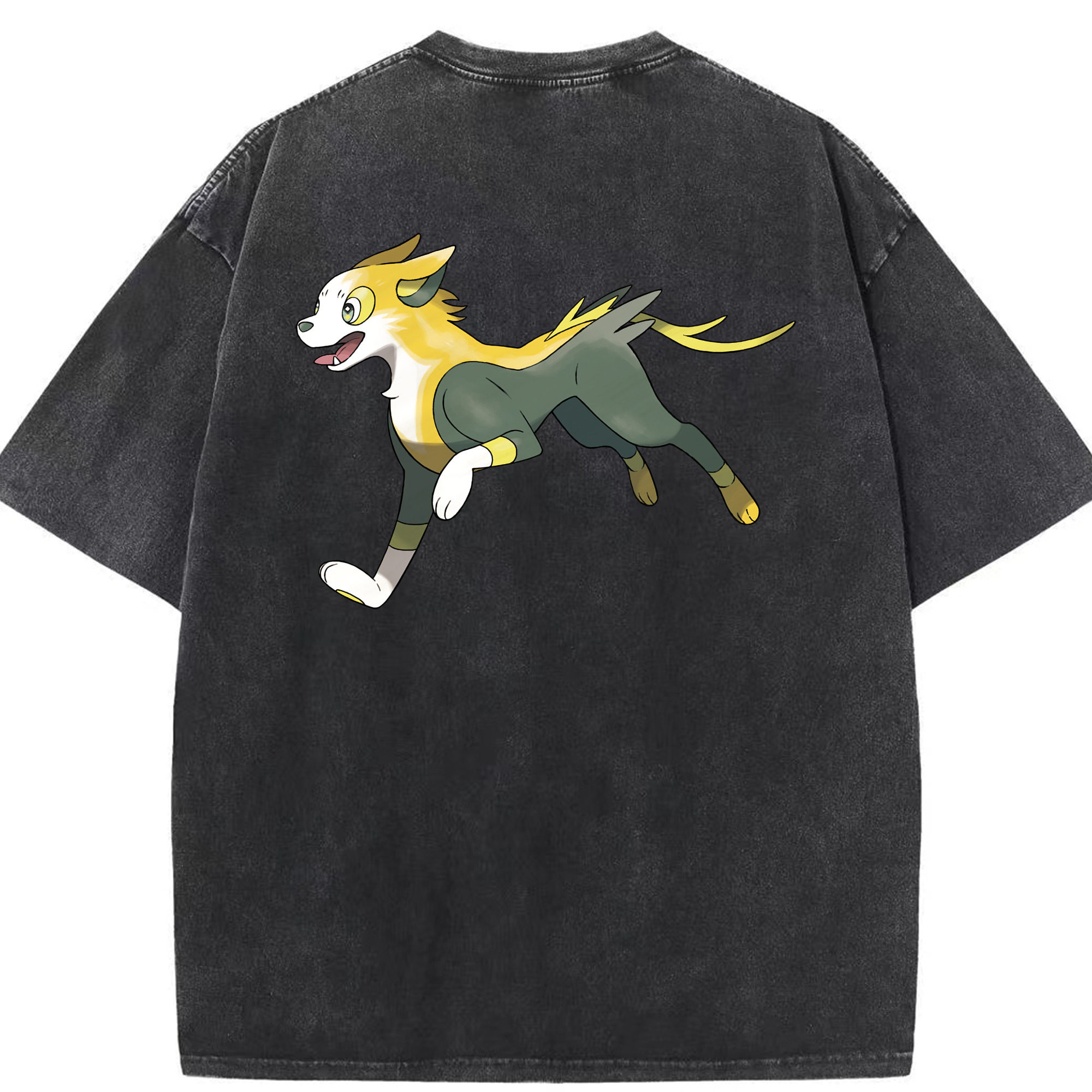 （画像用） ポケットモンスター Pokémon 綿100% ヴィンテージ風 半袖Tシャツ（背面プリント）