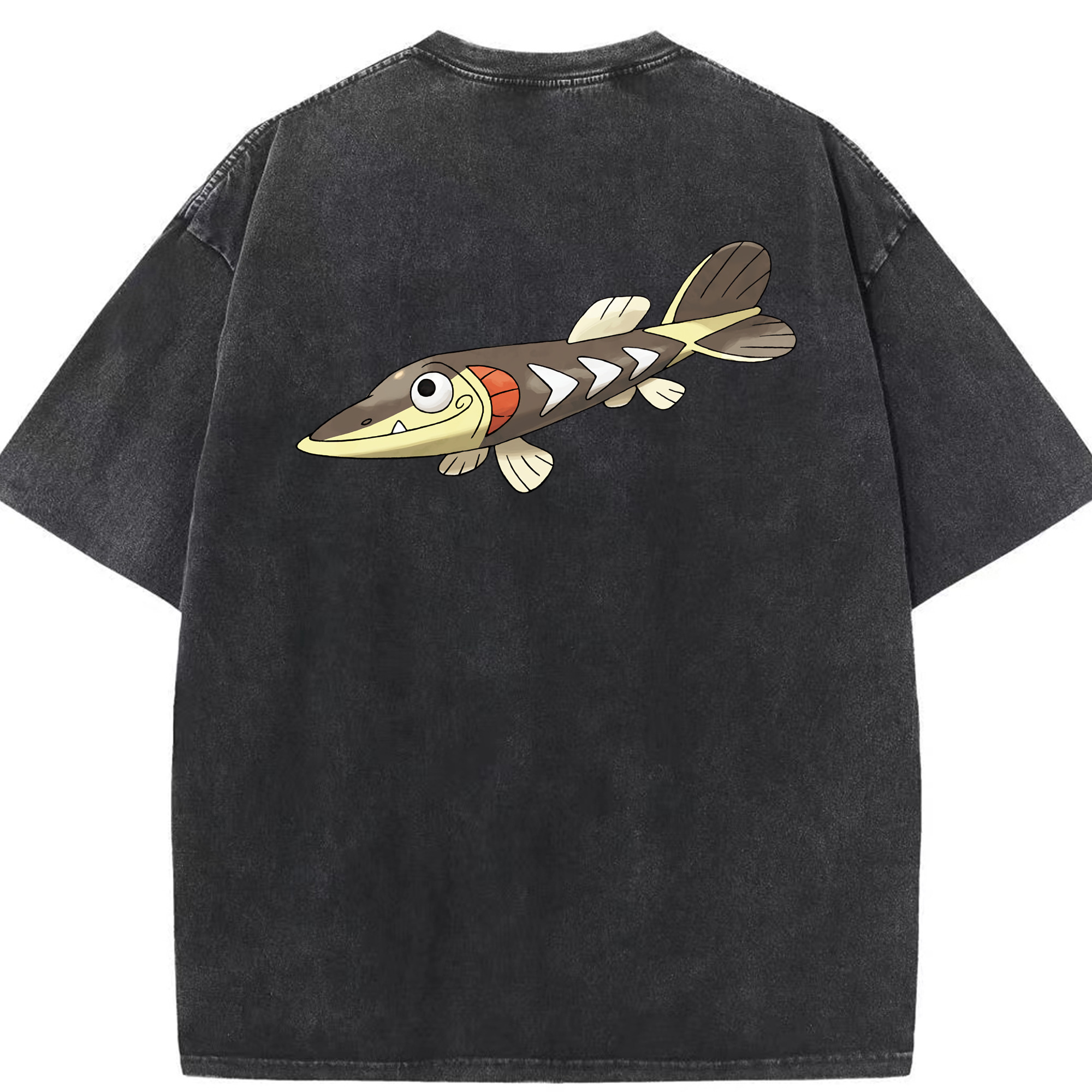 （画像用） ポケットモンスター Pokémon 綿100% ヴィンテージ風 半袖Tシャツ（背面プリント）
