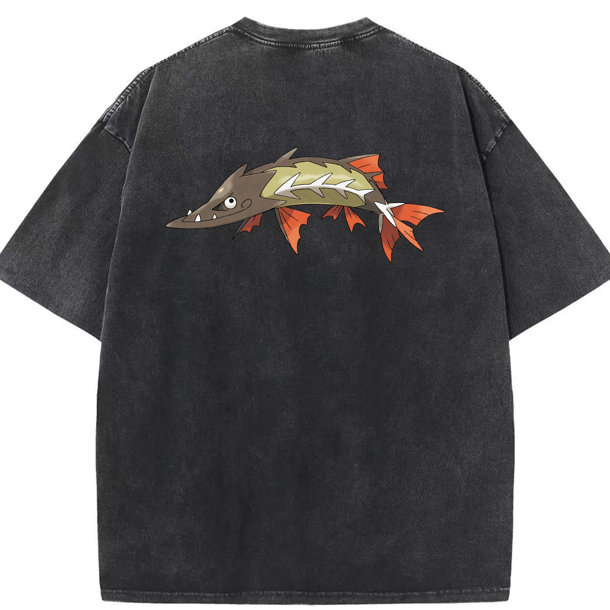 （画像用） ポケットモンスター Pokémon 綿100% ヴィンテージ風 半袖Tシャツ（背面プリント）