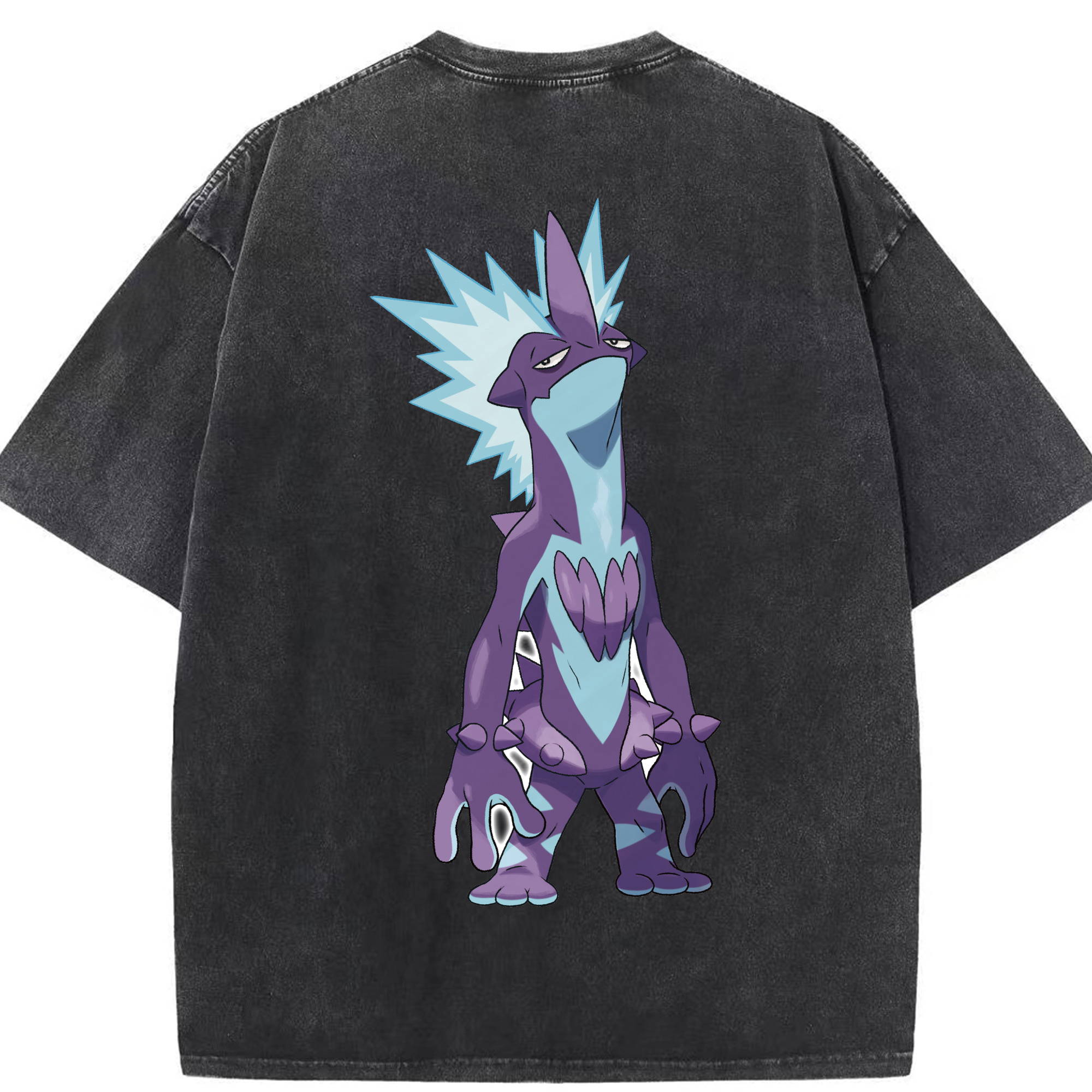 （画像用） ポケットモンスター Pokémon 綿100% ヴィンテージ風 半袖Tシャツ（背面プリント）