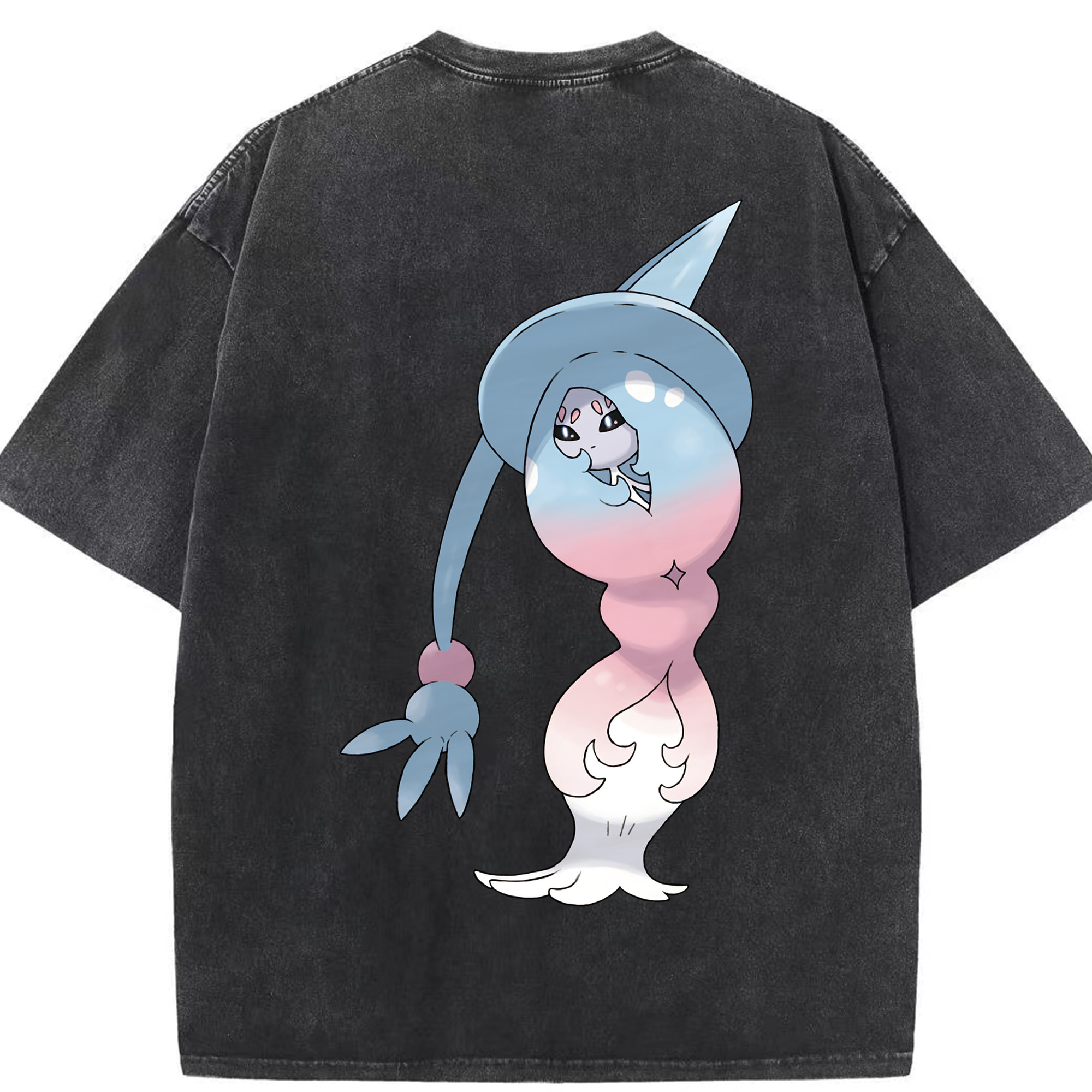 （画像用） ポケットモンスター Pokémon 綿100% ヴィンテージ風 半袖Tシャツ（背面プリント）
