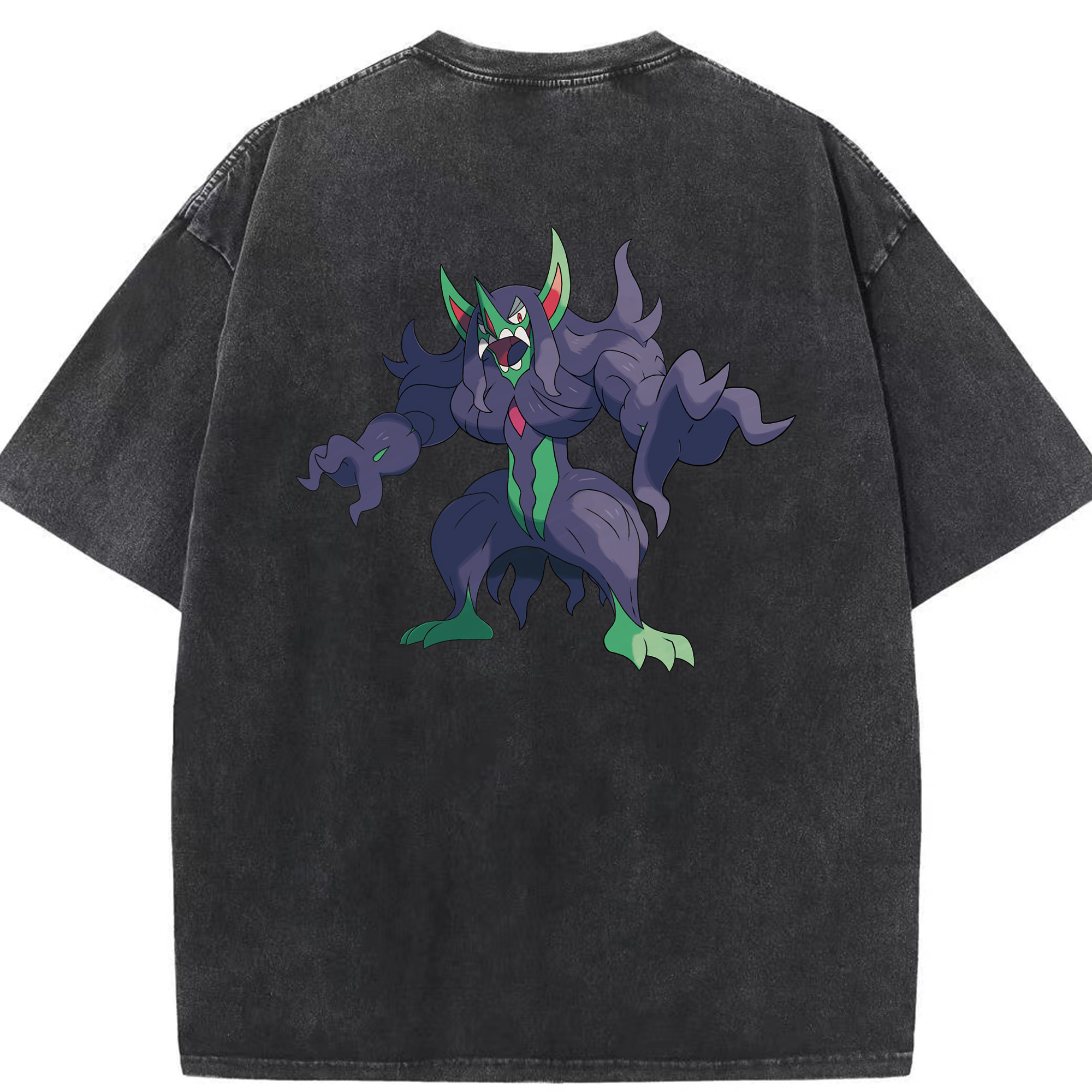 （画像用） ポケットモンスター Pokémon 綿100% ヴィンテージ風 半袖Tシャツ（背面プリント）
