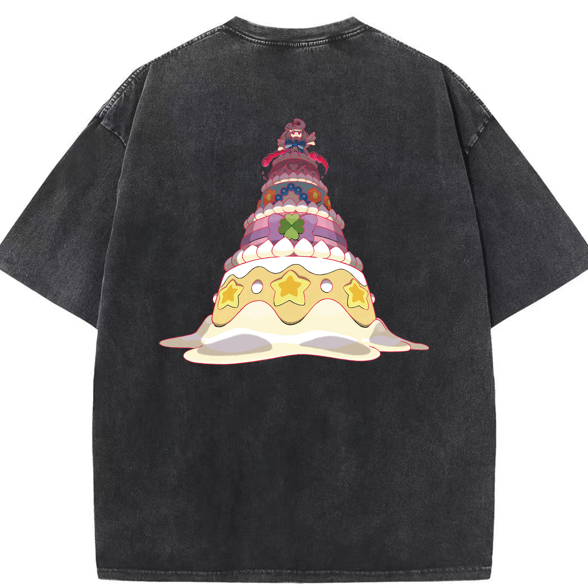 （画像用） ポケットモンスター Pokémon 綿100% ヴィンテージ風 半袖Tシャツ（背面プリント）