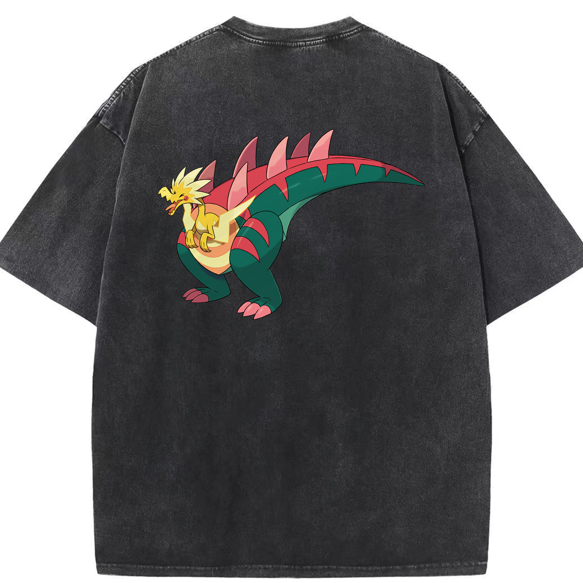 （画像用） ポケットモンスター Pokémon 綿100% ヴィンテージ風 半袖Tシャツ（背面プリント）