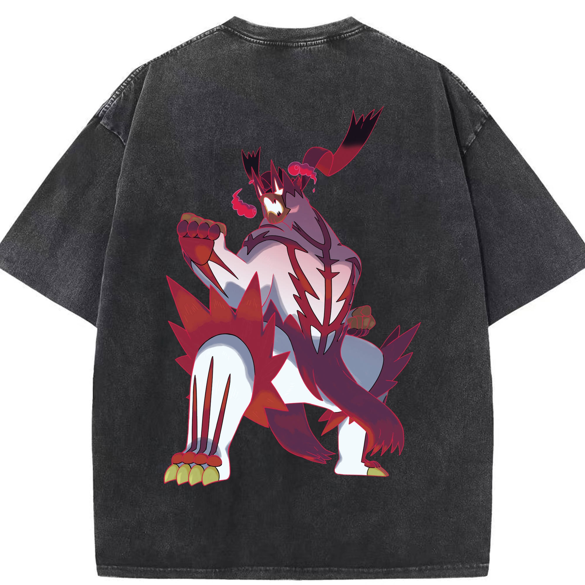 （画像用） ポケットモンスター Pokémon 綿100% ヴィンテージ風 半袖Tシャツ（背面プリント）