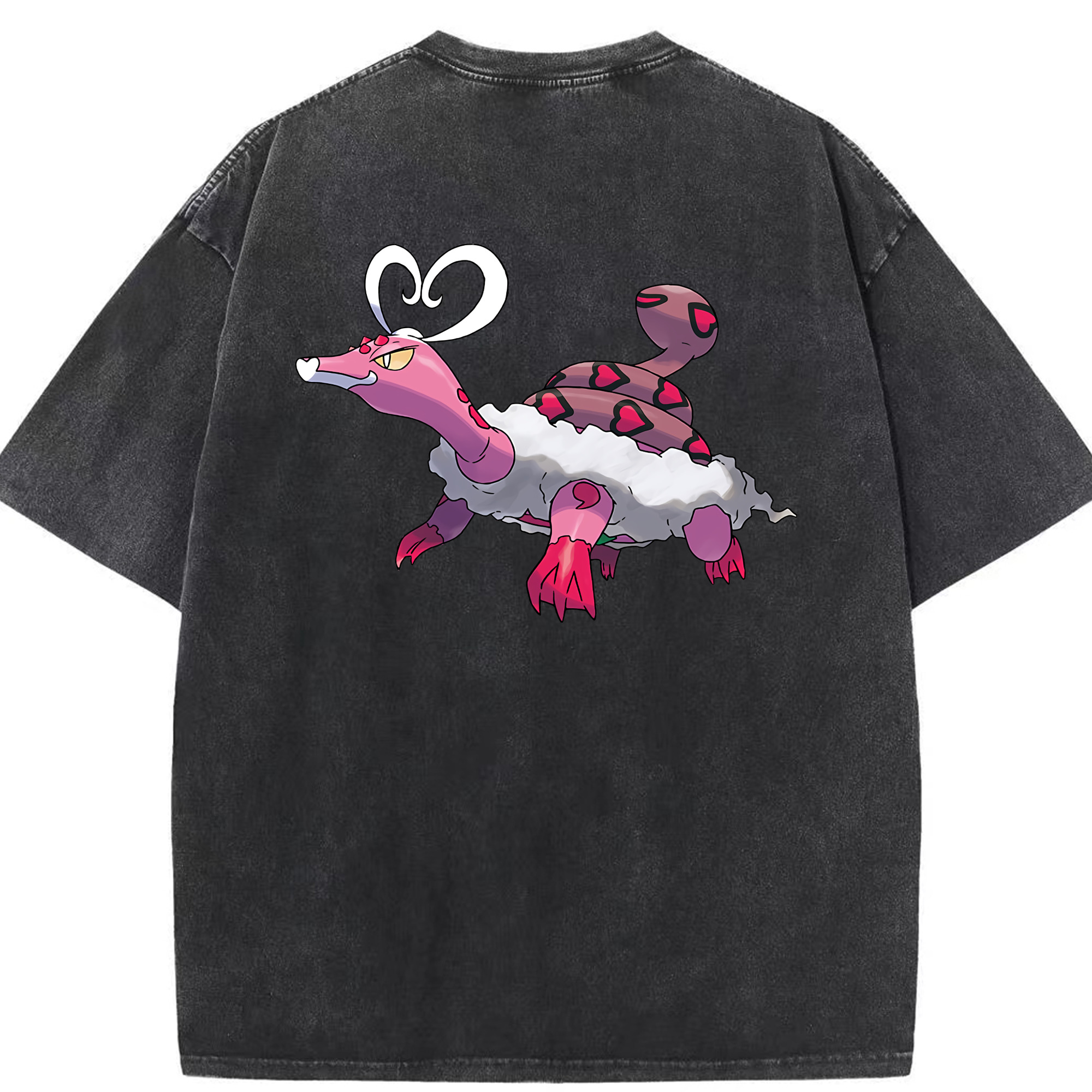 （画像用） ポケットモンスター Pokémon 綿100% ヴィンテージ風 半袖Tシャツ（背面プリント）