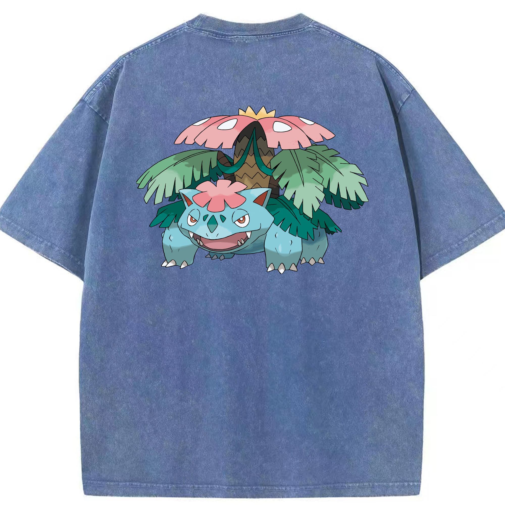 （画像用） ポケットモンスター Pokémon 綿100% ヴィンテージ風 半袖Tシャツ（背面プリント）