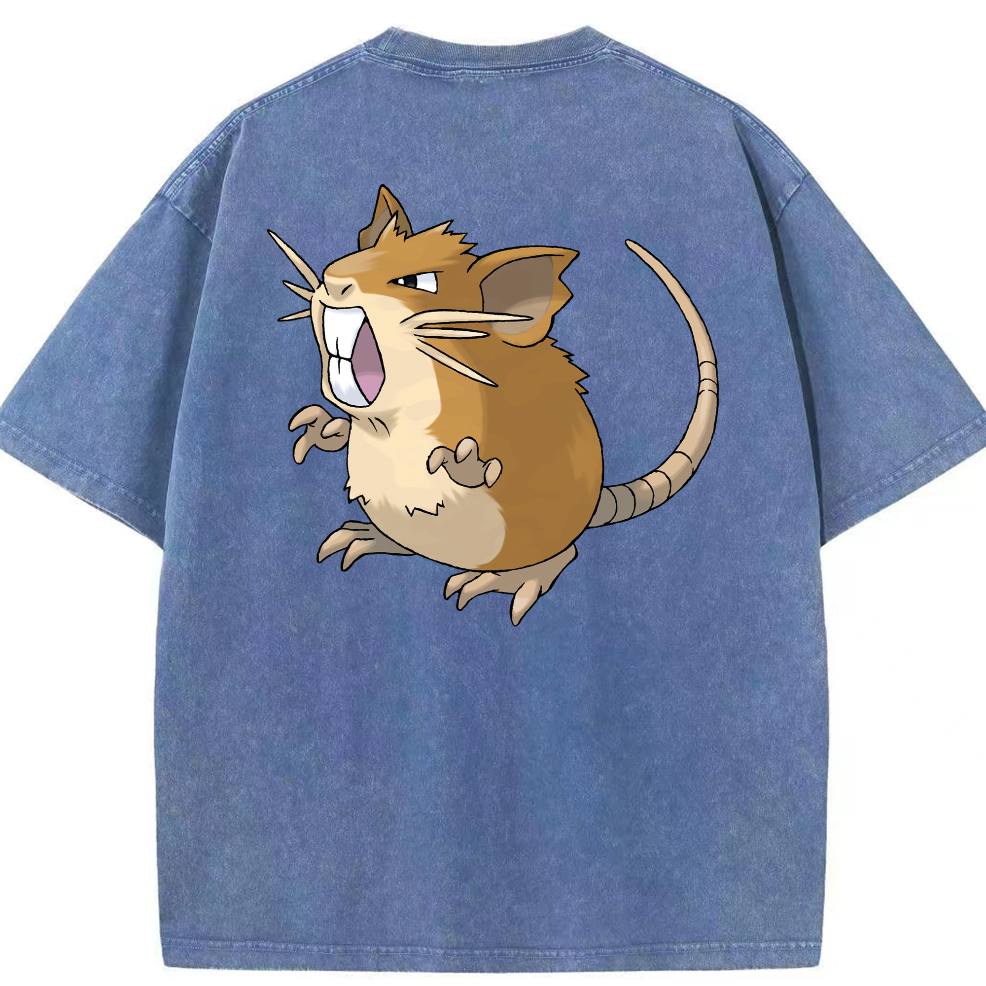 （画像用） ポケットモンスター Pokémon 綿100% ヴィンテージ風 半袖Tシャツ（背面プリント）