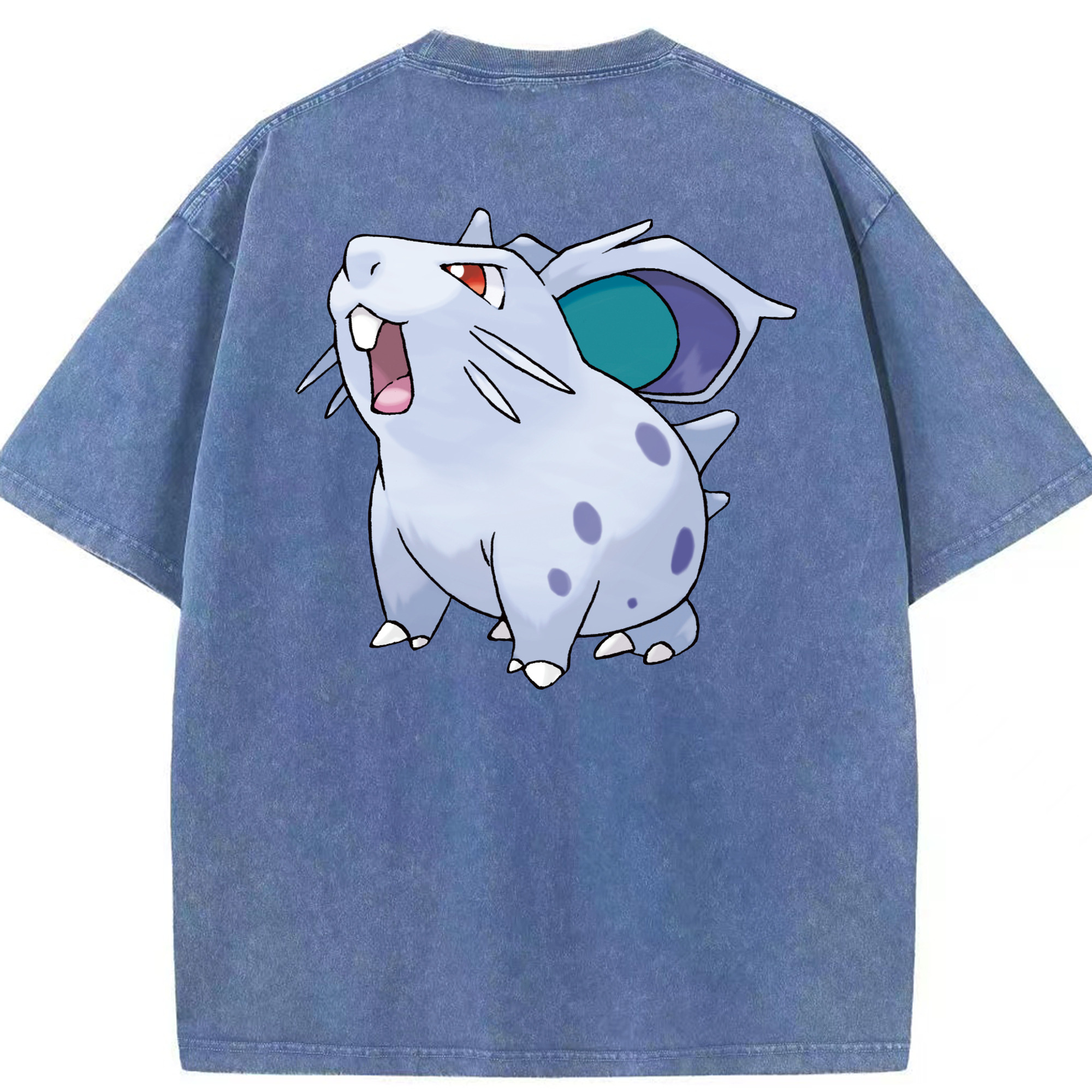 （画像用） ポケットモンスター Pokémon 綿100% ヴィンテージ風 半袖Tシャツ（背面プリント）