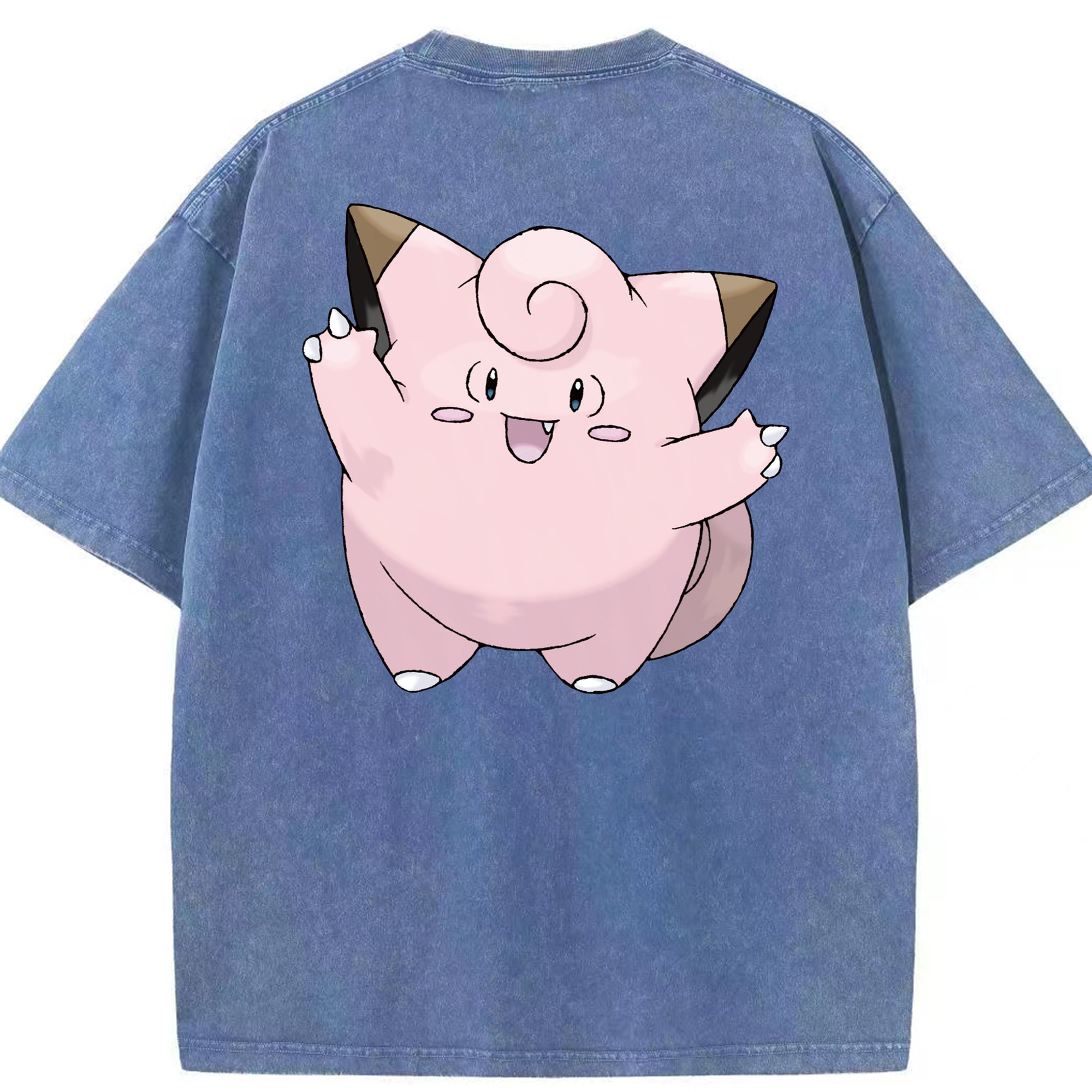 （画像用） ポケットモンスター Pokémon 綿100% ヴィンテージ風 半袖Tシャツ（背面プリント）
