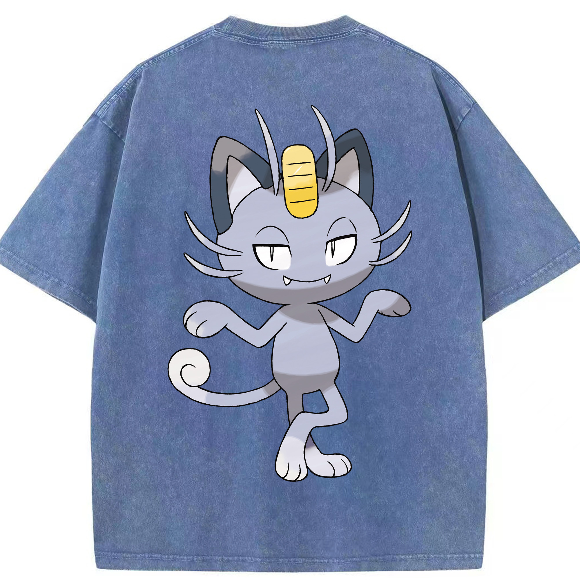 （画像用） ポケットモンスター Pokémon 綿100% ヴィンテージ風 半袖Tシャツ（背面プリント）