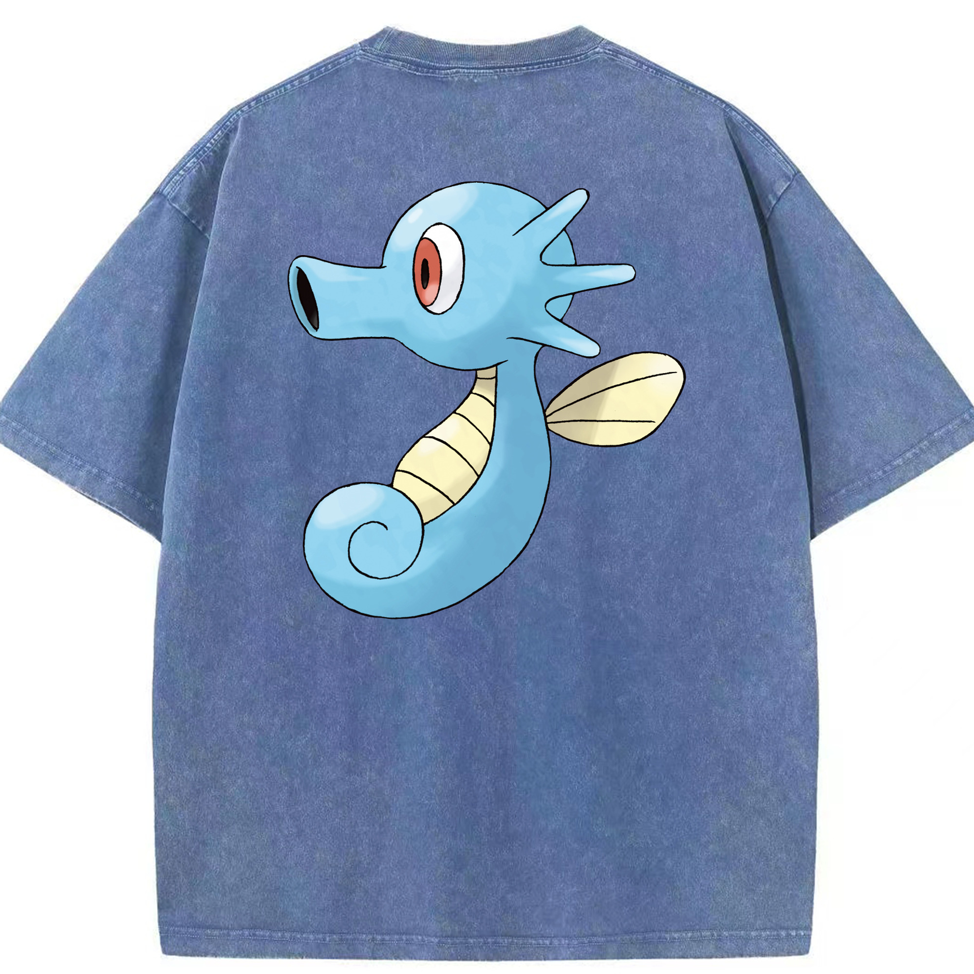 （画像用） ポケットモンスター Pokémon 綿100% ヴィンテージ風 半袖Tシャツ（背面プリント）