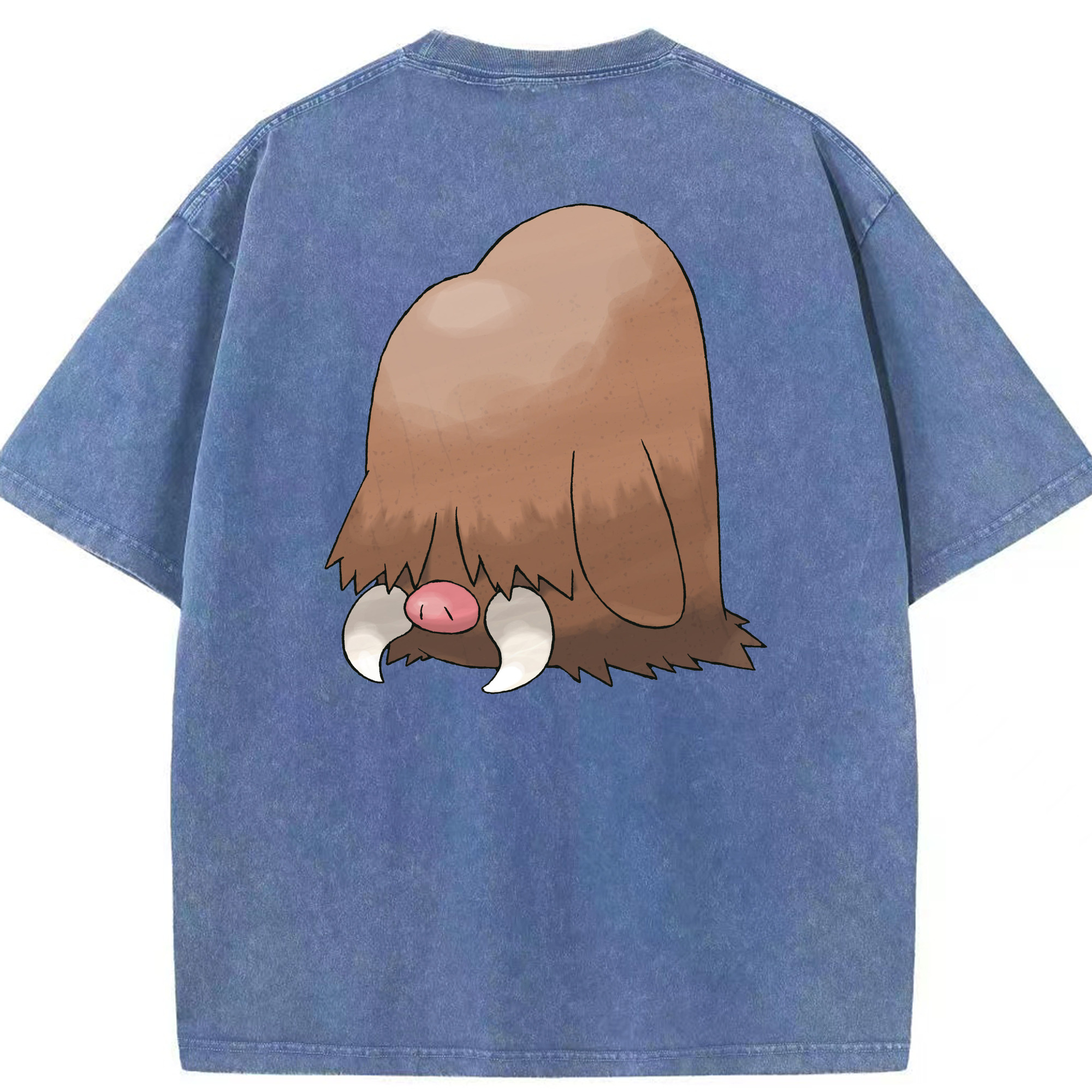 （画像用） ポケットモンスター Pokémon 綿100% ヴィンテージ風 半袖Tシャツ（背面プリント）