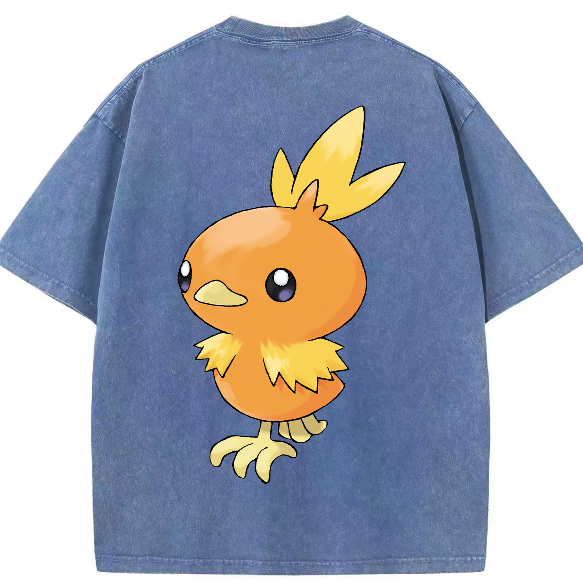 （画像用） ポケットモンスター Pokémon 綿100% ヴィンテージ風 半袖Tシャツ（背面プリント）
