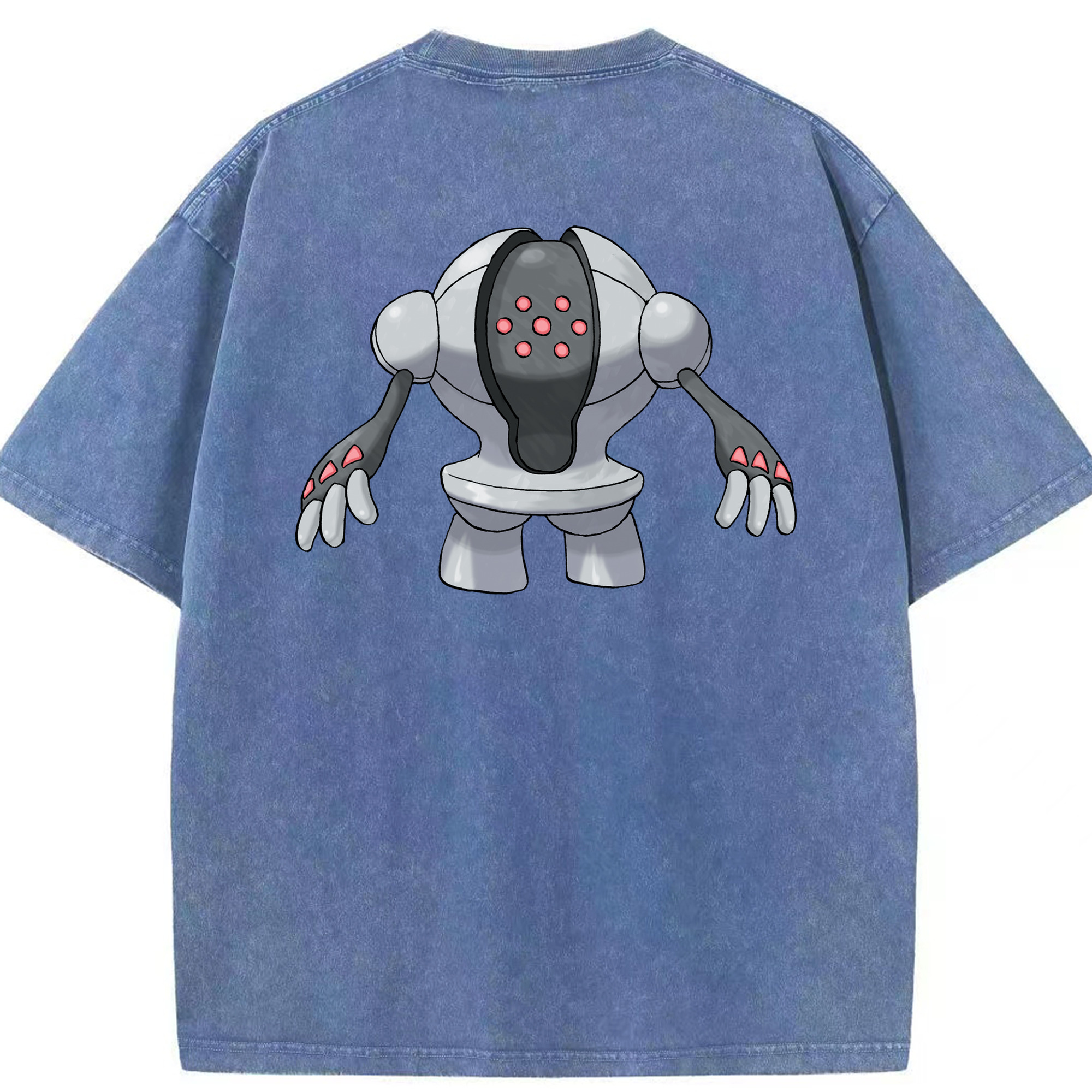 （画像用） ポケットモンスター Pokémon 綿100% ヴィンテージ風 半袖Tシャツ（背面プリント）