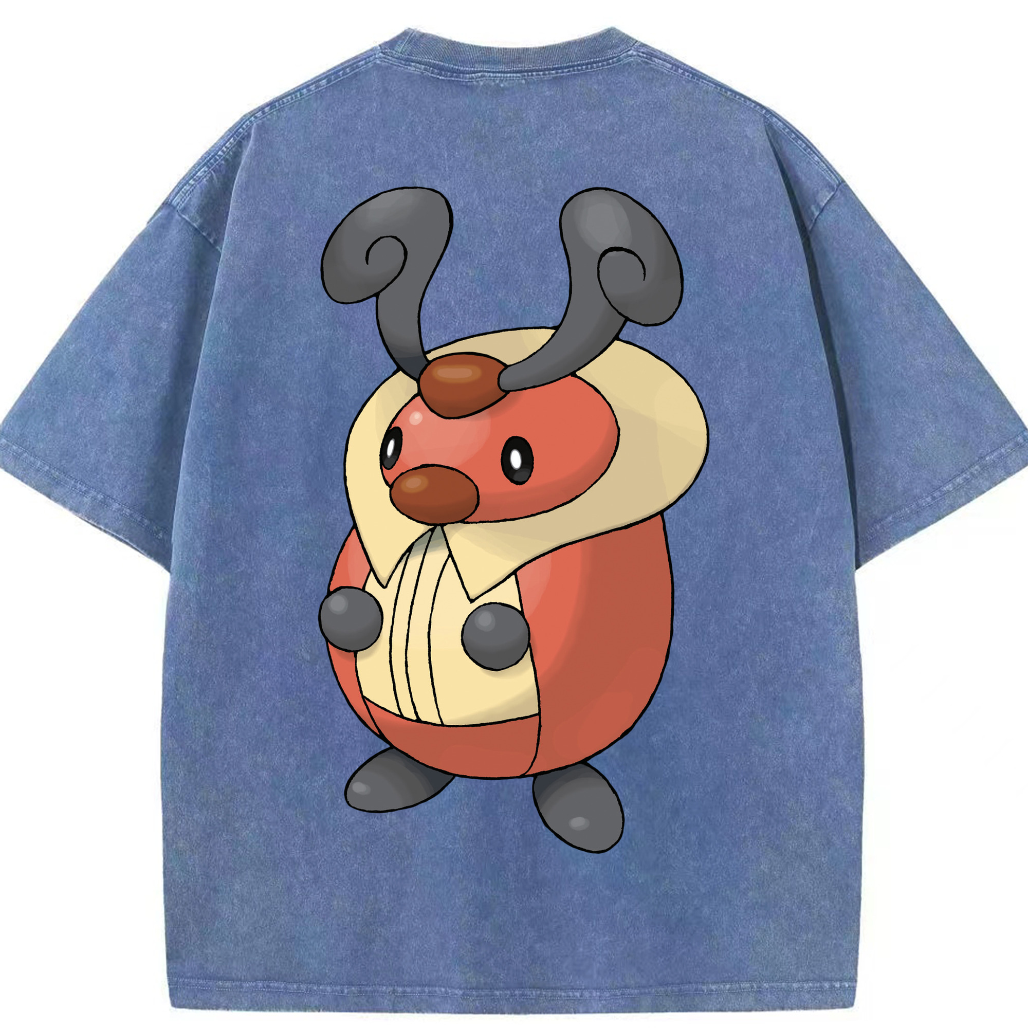 （画像用） ポケットモンスター Pokémon 綿100% ヴィンテージ風 半袖Tシャツ（背面プリント）