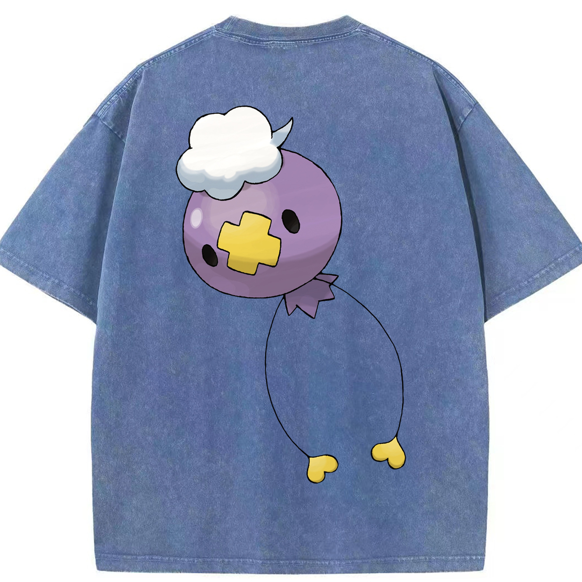 （画像用） ポケットモンスター Pokémon 綿100% ヴィンテージ風 半袖Tシャツ（背面プリント）