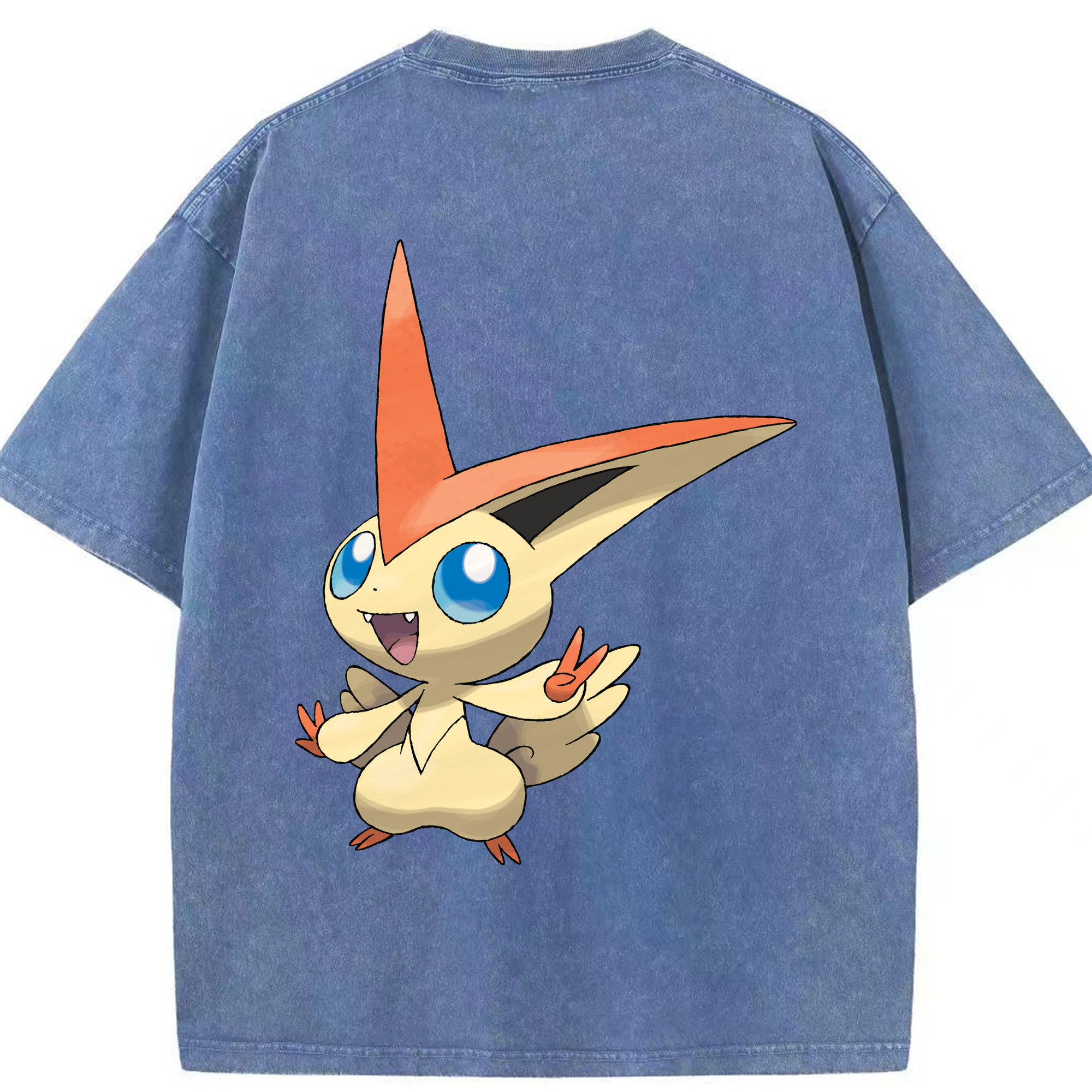 （画像用） ポケットモンスター Pokémon 綿100% ヴィンテージ風 半袖Tシャツ（背面プリント）