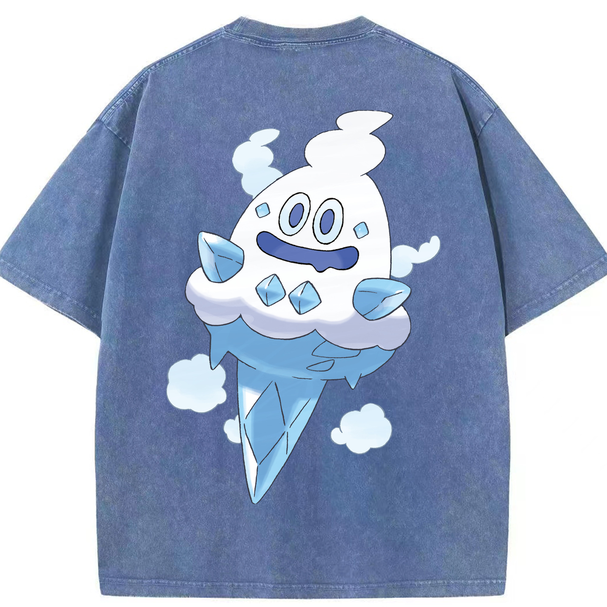 （画像用） ポケットモンスター Pokémon 綿100% ヴィンテージ風 半袖Tシャツ（背面プリント）