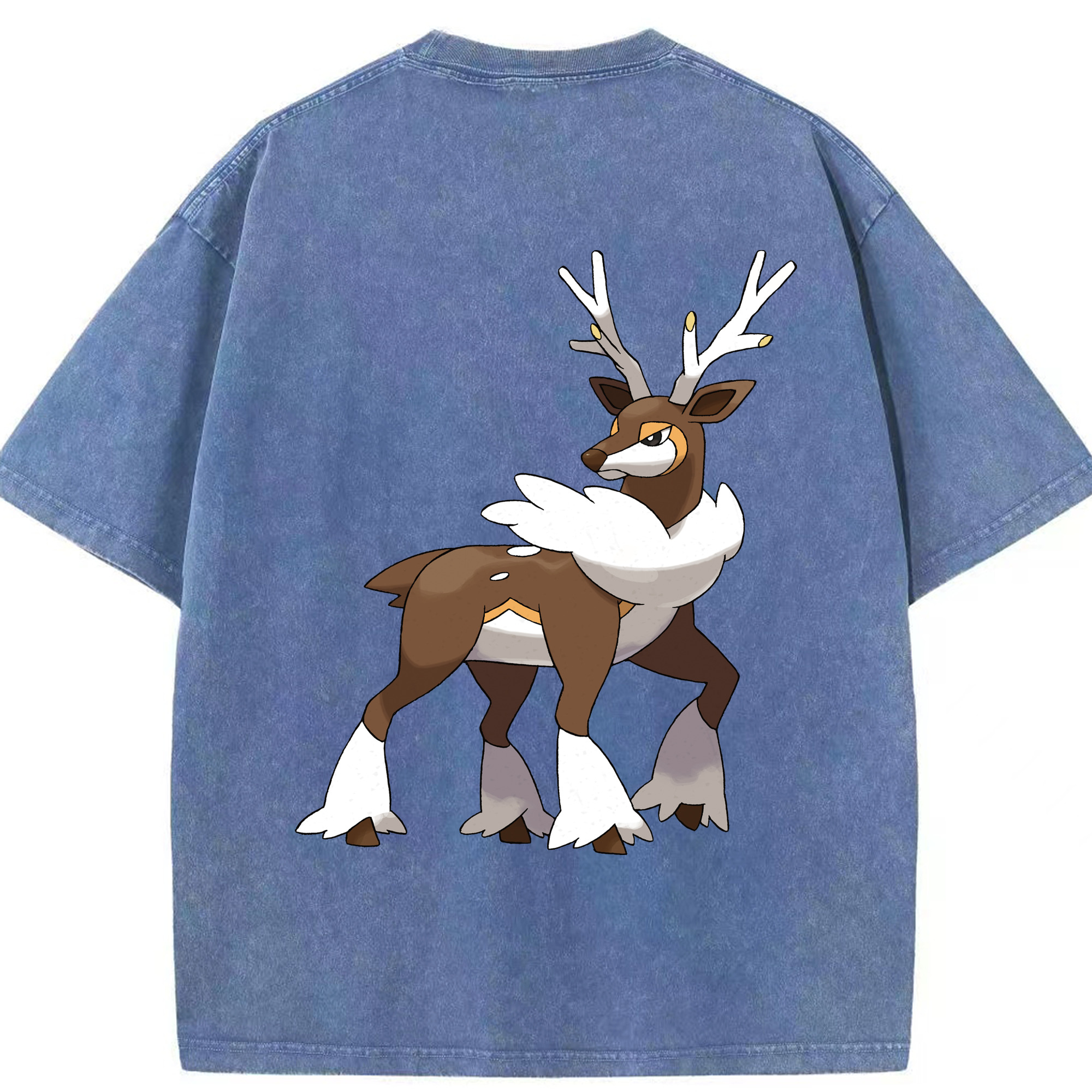 （画像用） ポケットモンスター Pokémon 綿100% ヴィンテージ風 半袖Tシャツ（背面プリント）