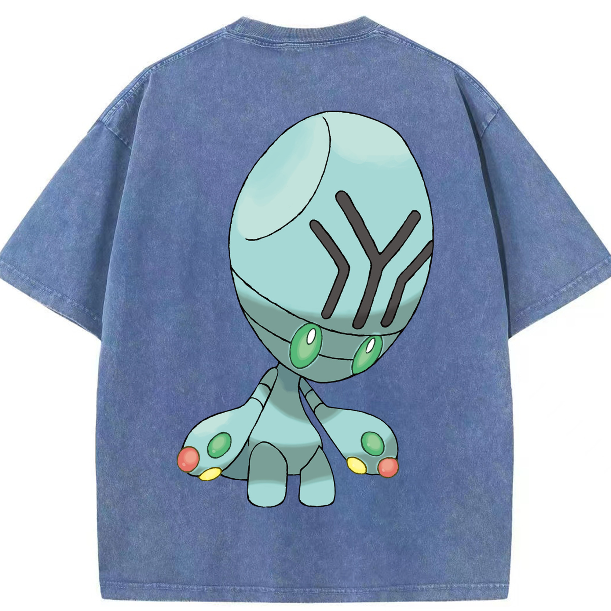 （画像用） ポケットモンスター Pokémon 綿100% ヴィンテージ風 半袖Tシャツ（背面プリント）