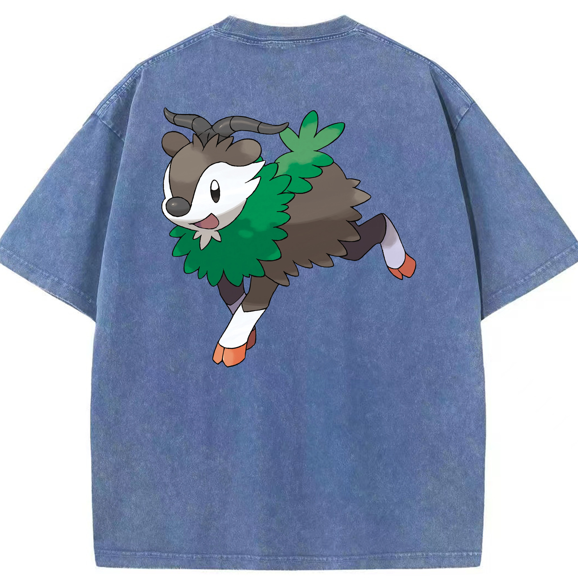 （画像用） ポケットモンスター Pokémon 綿100% ヴィンテージ風 半袖Tシャツ（背面プリント）