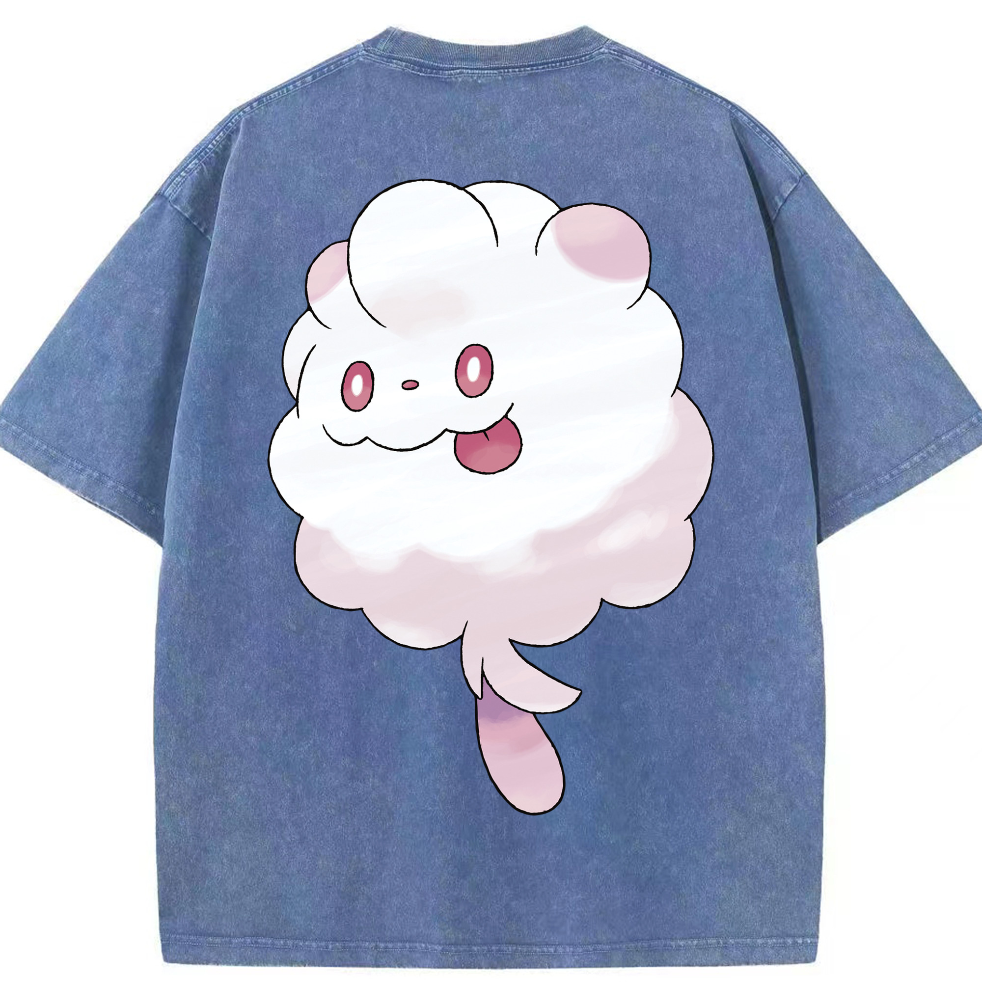（画像用） ポケットモンスター Pokémon 綿100% ヴィンテージ風 半袖Tシャツ（背面プリント）