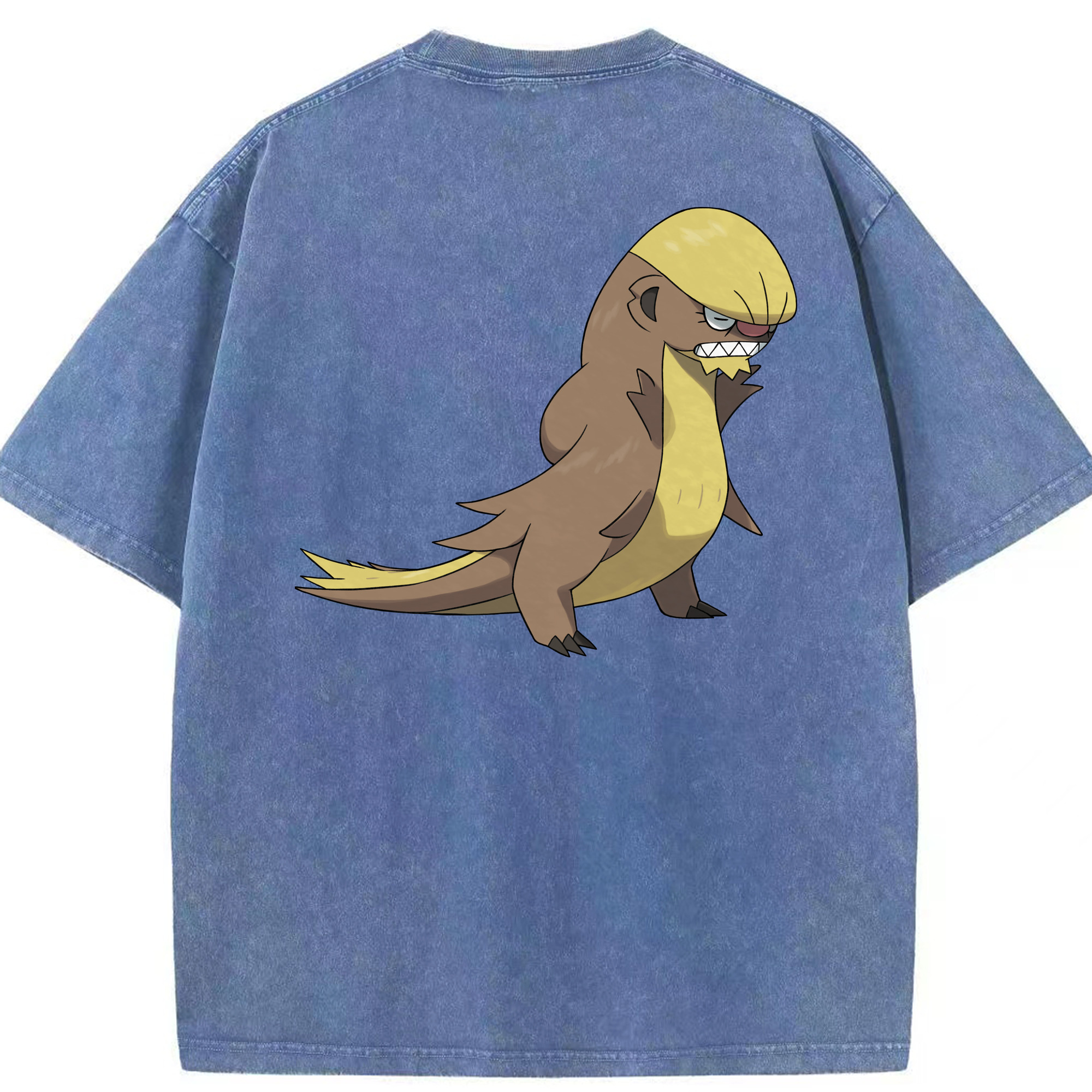 （画像用） ポケットモンスター Pokémon 綿100% ヴィンテージ風 半袖Tシャツ（背面プリント）