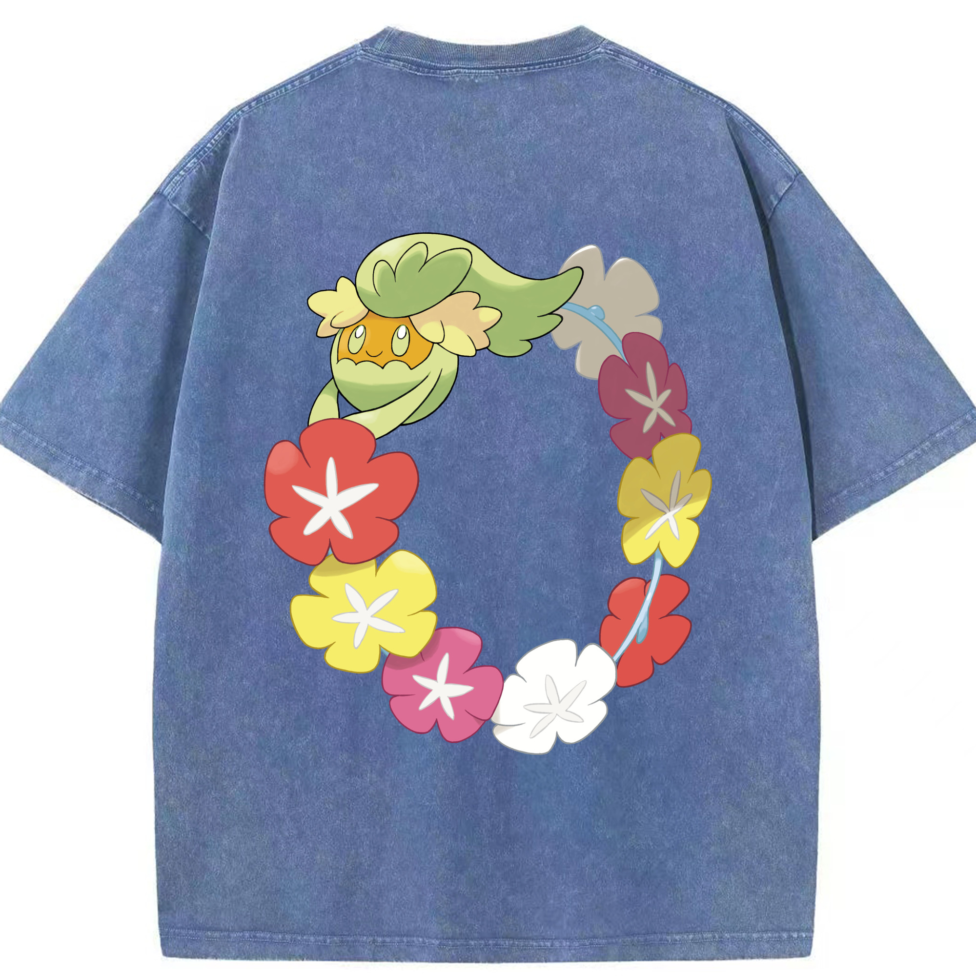 （画像用） ポケットモンスター Pokémon 綿100% ヴィンテージ風 半袖Tシャツ（背面プリント）