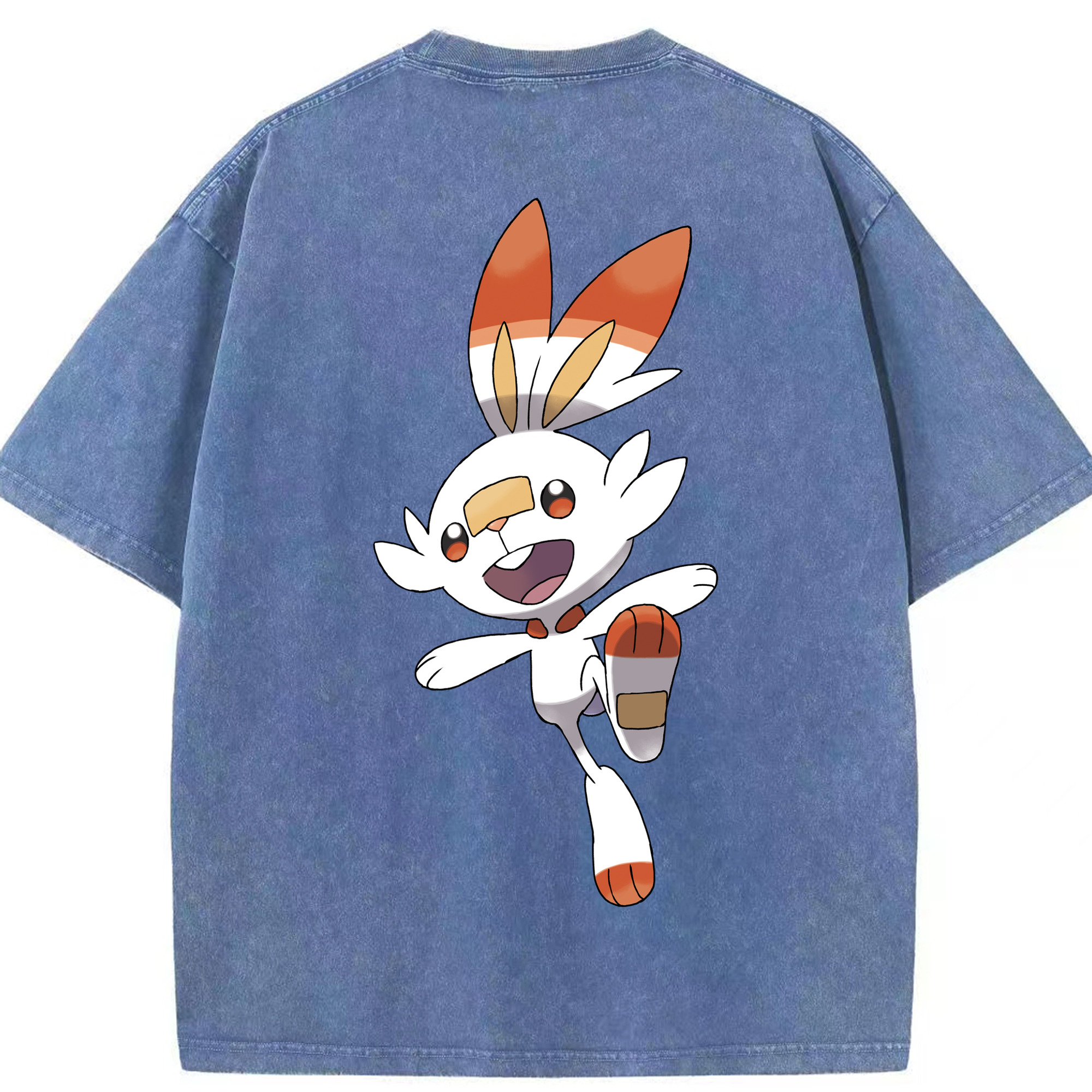 （画像用） ポケットモンスター Pokémon 綿100% ヴィンテージ風 半袖Tシャツ（背面プリント）