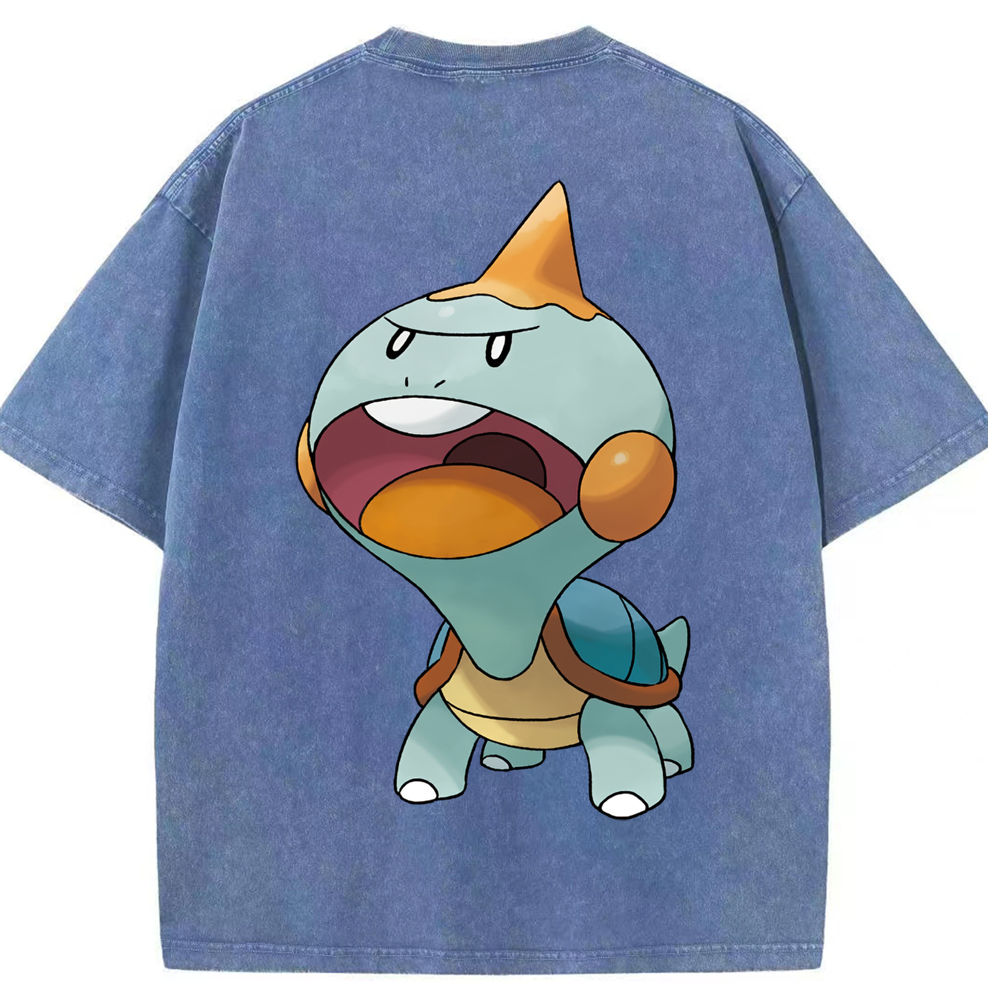 （画像用） ポケットモンスター Pokémon 綿100% ヴィンテージ風 半袖Tシャツ（背面プリント）