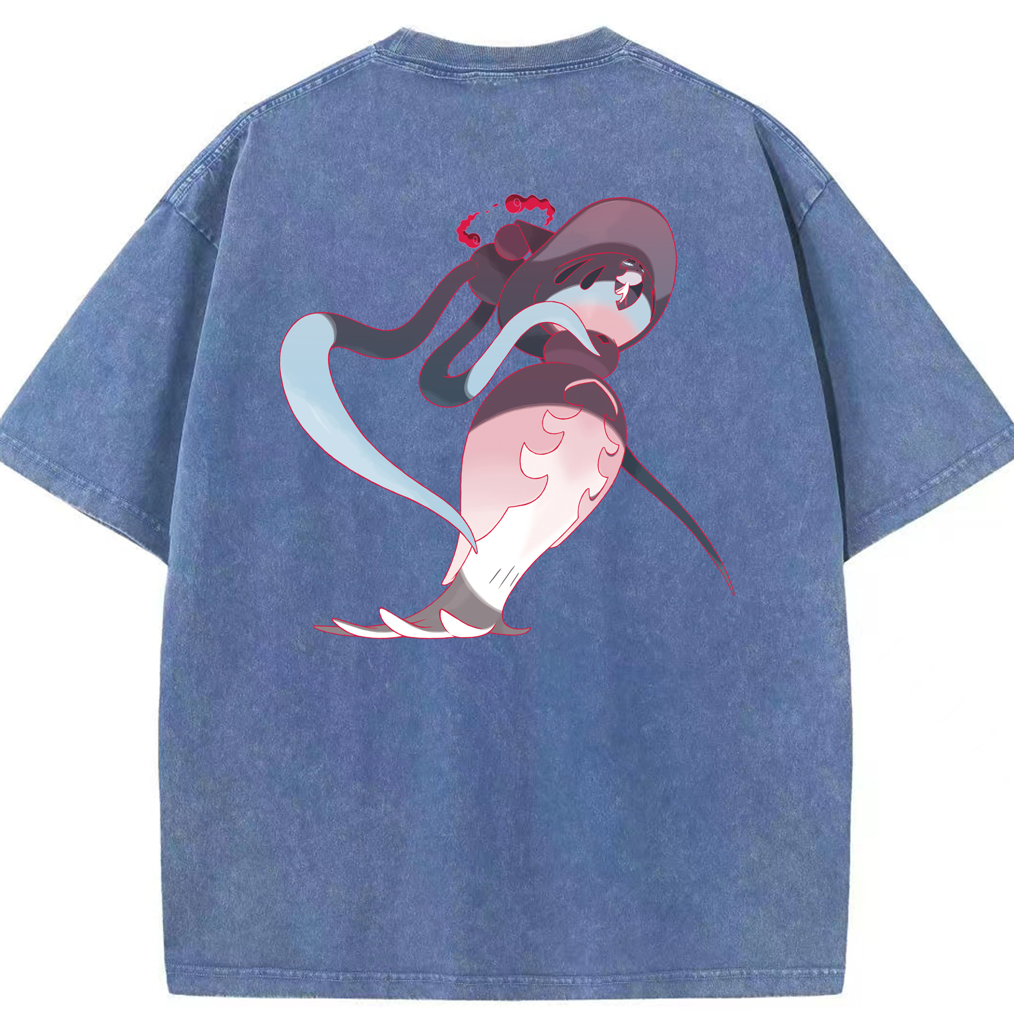 （画像用） ポケットモンスター Pokémon 綿100% ヴィンテージ風 半袖Tシャツ（背面プリント）