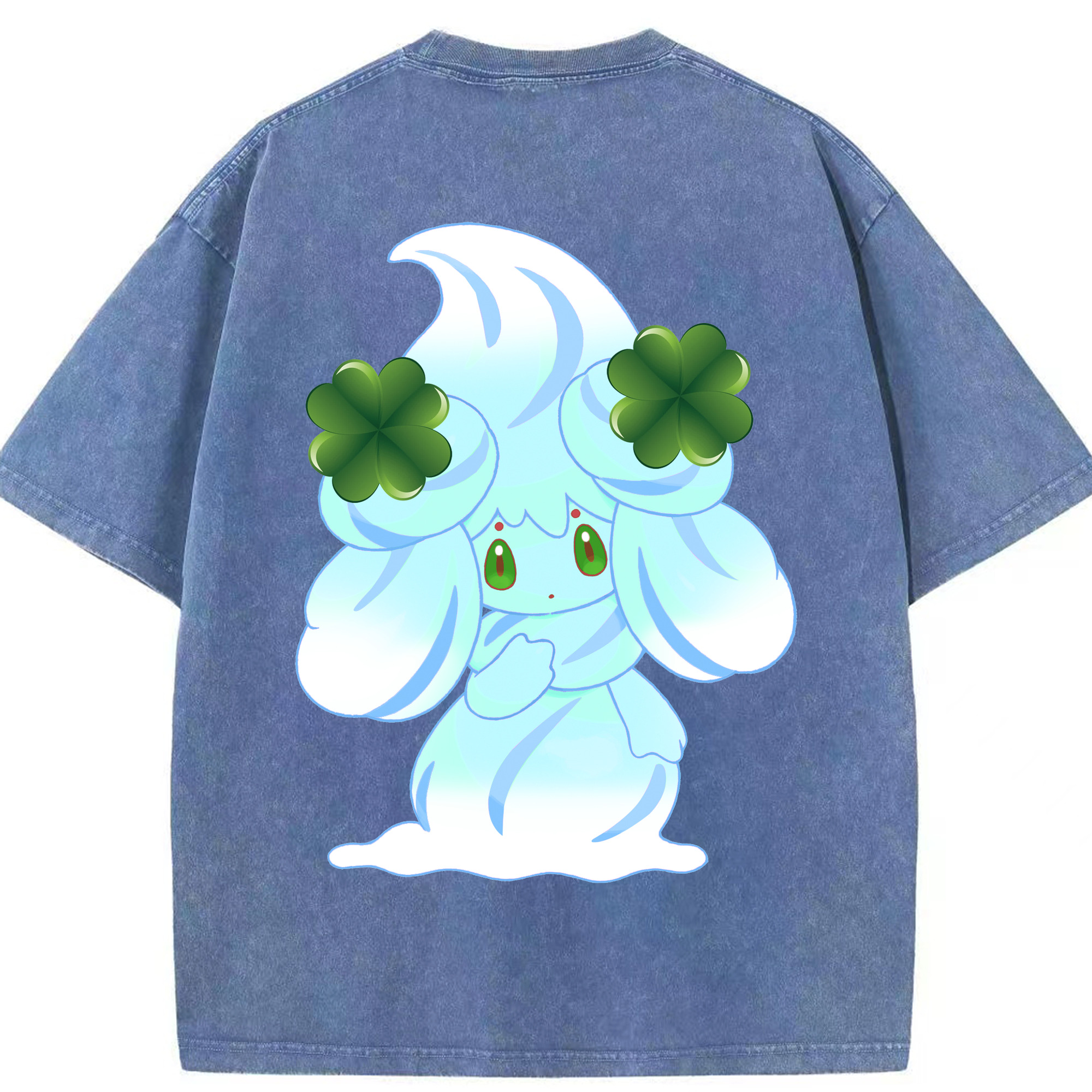 （画像用） ポケットモンスター Pokémon 綿100% ヴィンテージ風 半袖Tシャツ（背面プリント）