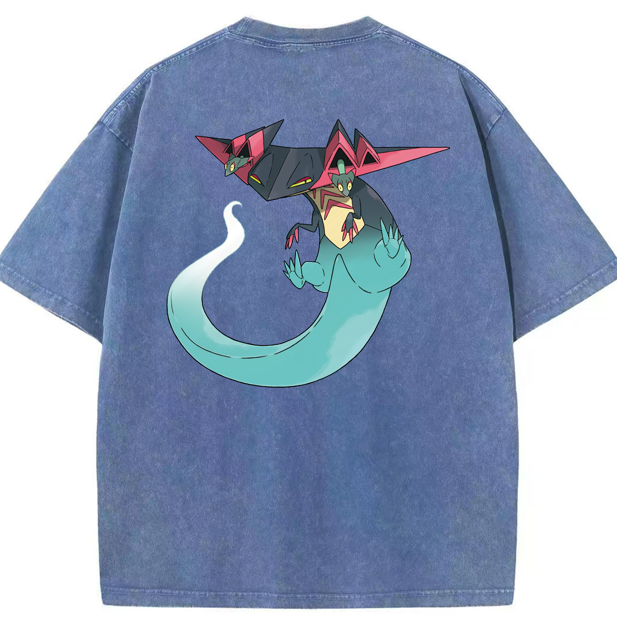 （画像用） ポケットモンスター Pokémon 綿100% ヴィンテージ風 半袖Tシャツ（背面プリント）